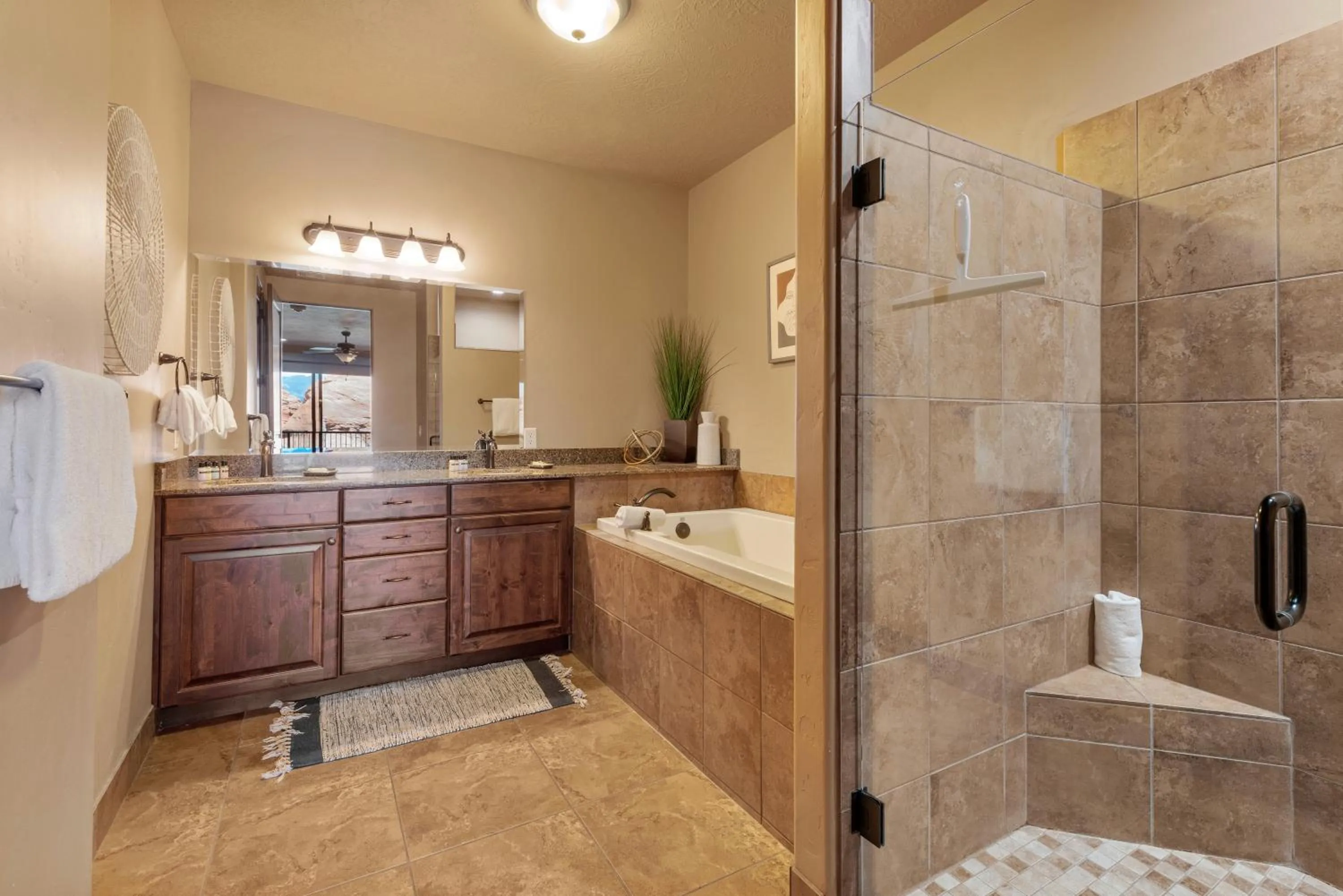 Shower in Vacation Rentals at Sand Hollow Resort