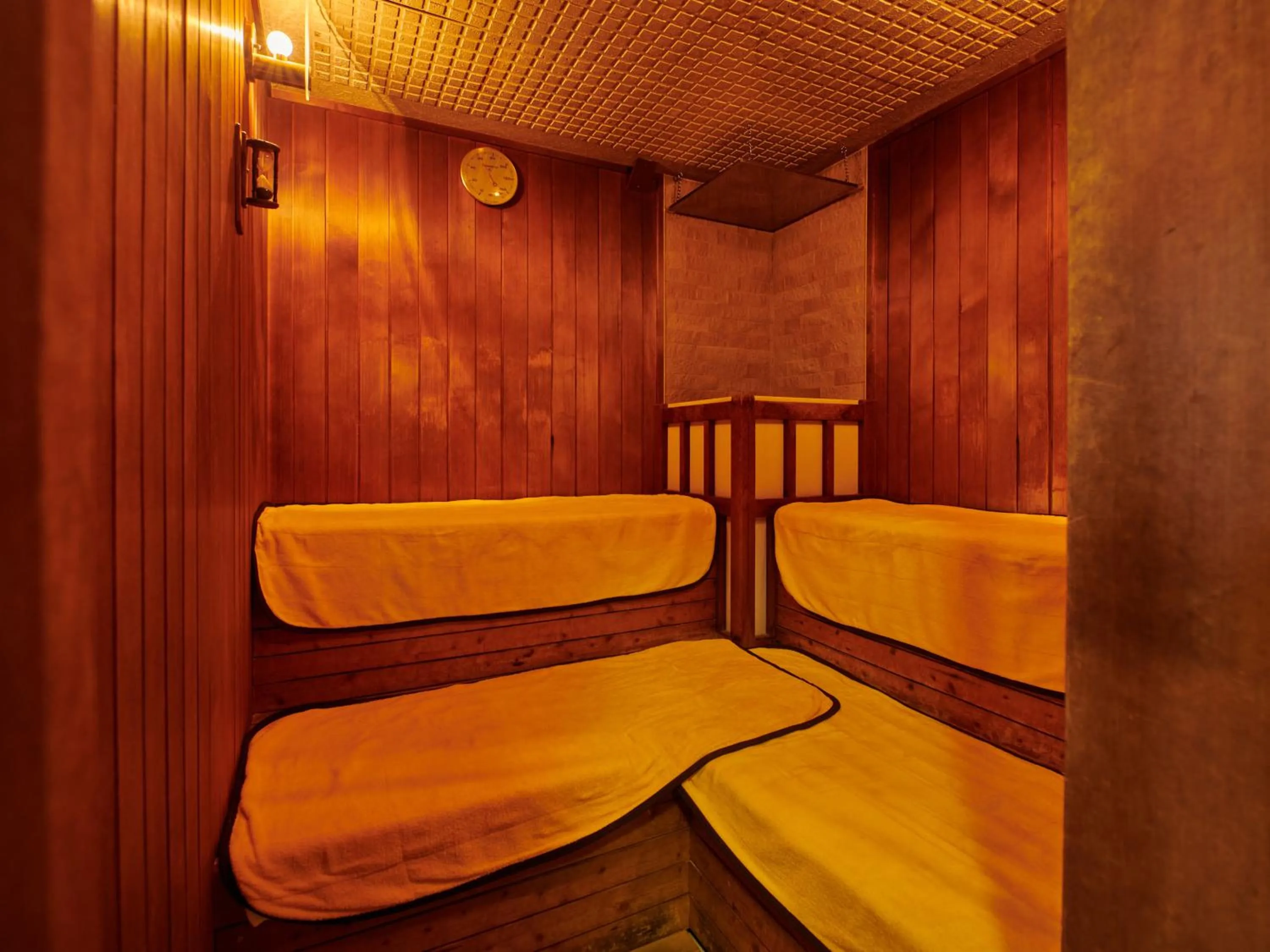 Sauna, Bed in 緑風苑 きよはる Ryokufuen Kiyoharu