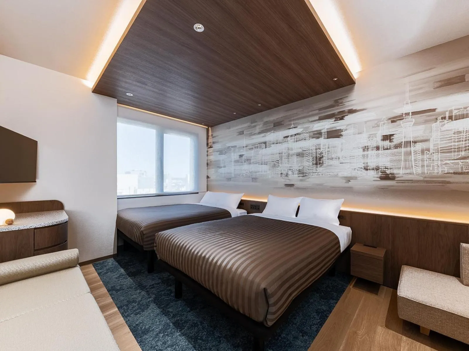 Bed in The OneFive Tokyo Kameido