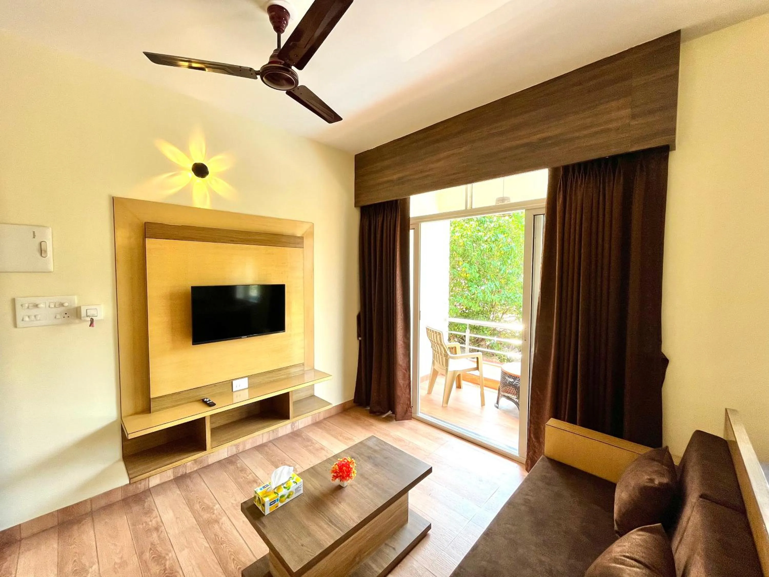 Seating area in Lykke Suites- 2-min Drive to Colva Beach-By Goan Felicidade Hospitality PVT LTD