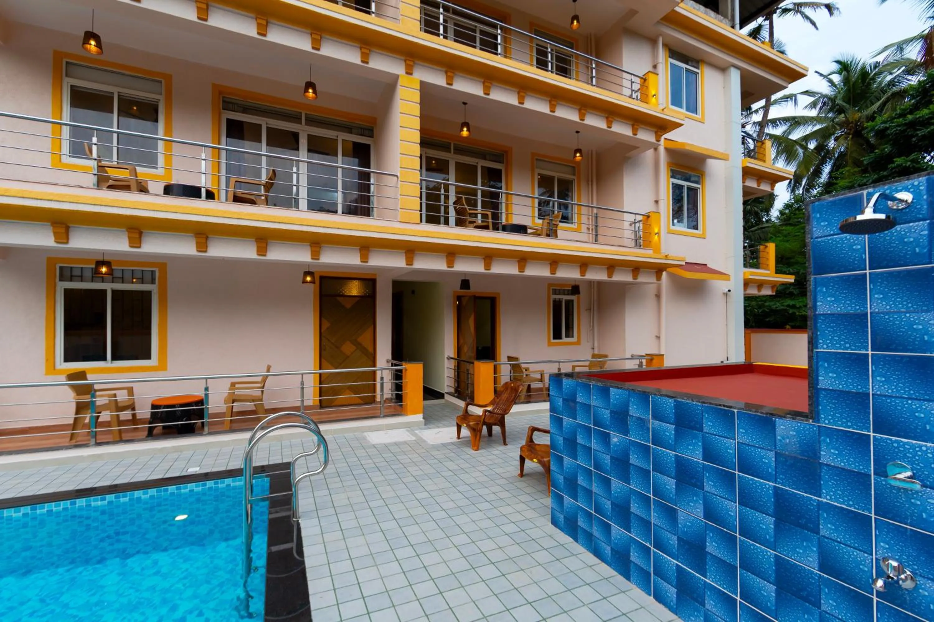 Property building in Lykke Suites- 2-min Drive to Colva Beach-By Goan Felicidade Hospitality PVT LTD