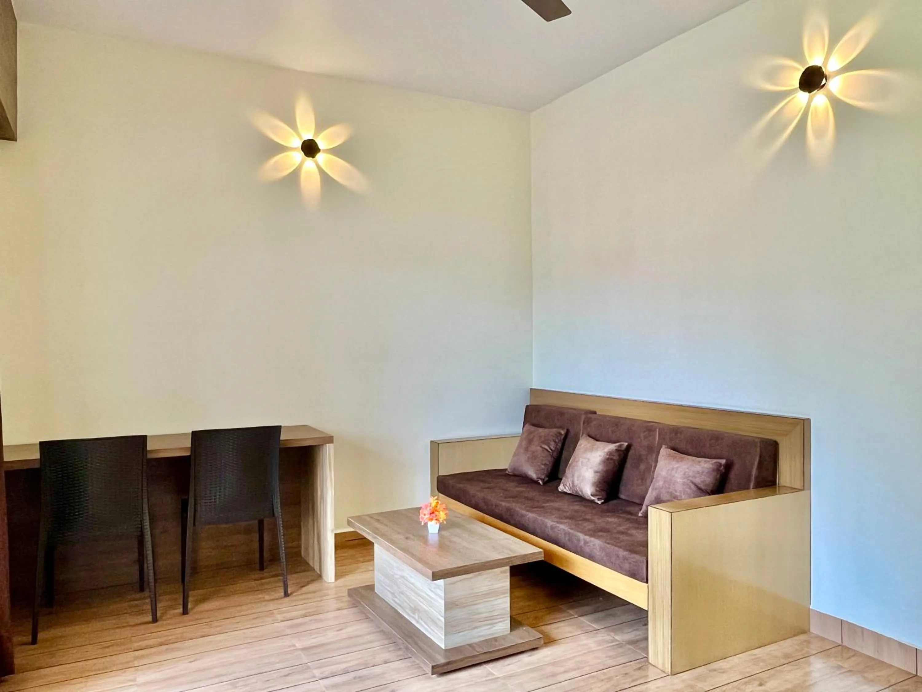 Living room in Lykke Suites- 2-min Drive to Colva Beach-By Goan Felicidade Hospitality PVT LTD