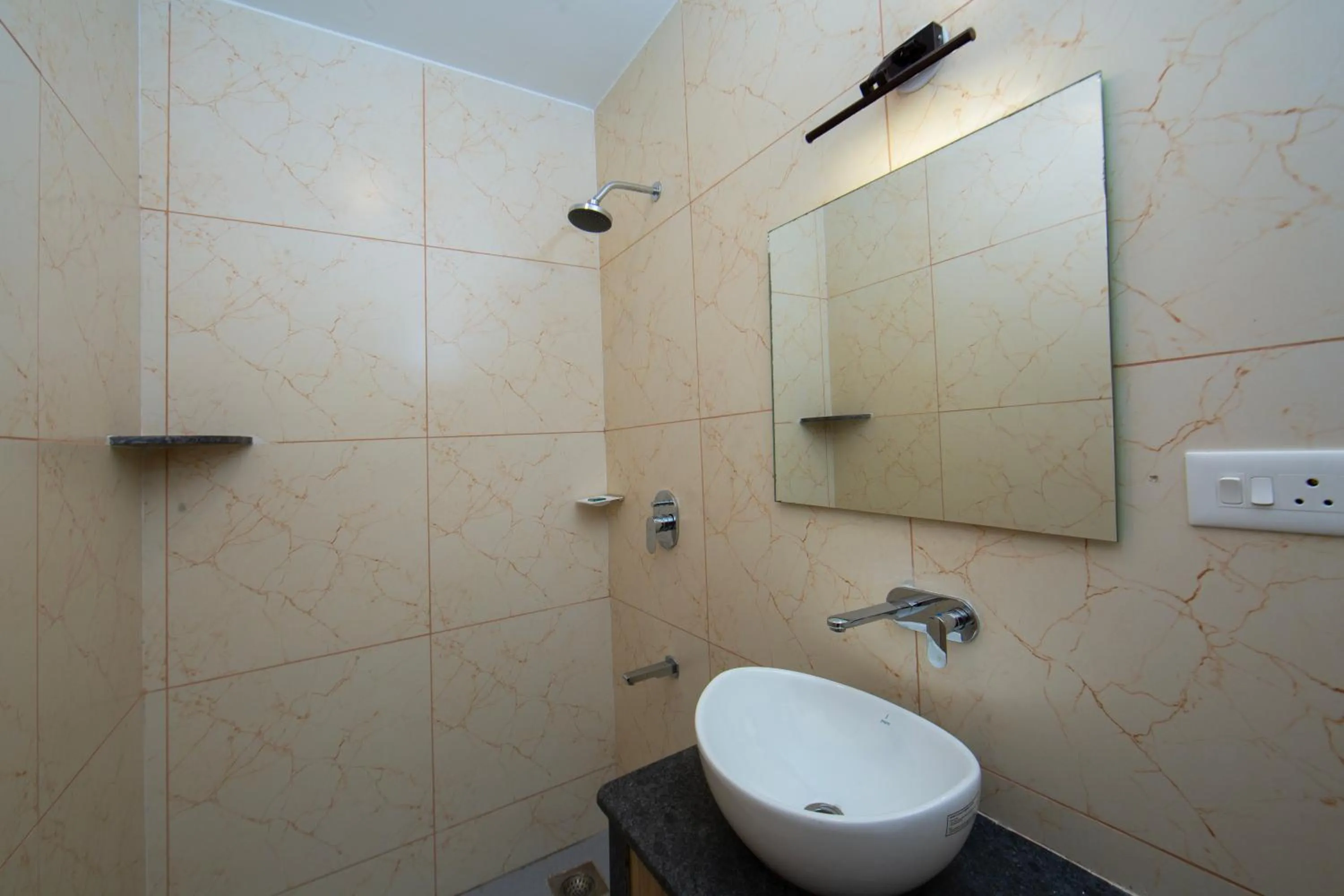 Bathroom in Lykke Suites- 2-min Drive to Colva Beach-By Goan Felicidade Hospitality PVT LTD