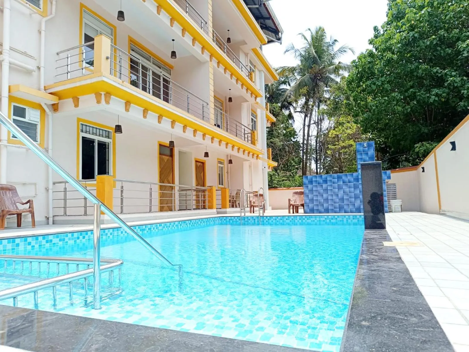 Property building in Lykke Suites- 2-min Drive to Colva Beach-By Goan Felicidade Hospitality PVT LTD