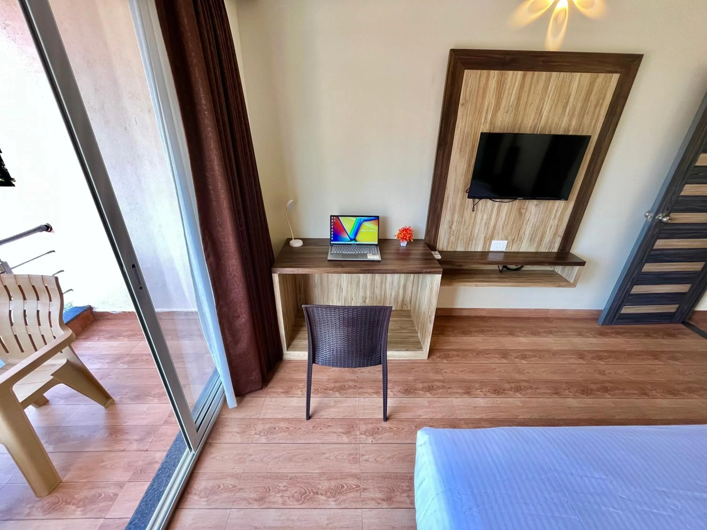 Bedroom in Lykke Suites- 2-min Drive to Colva Beach-By Goan Felicidade Hospitality PVT LTD