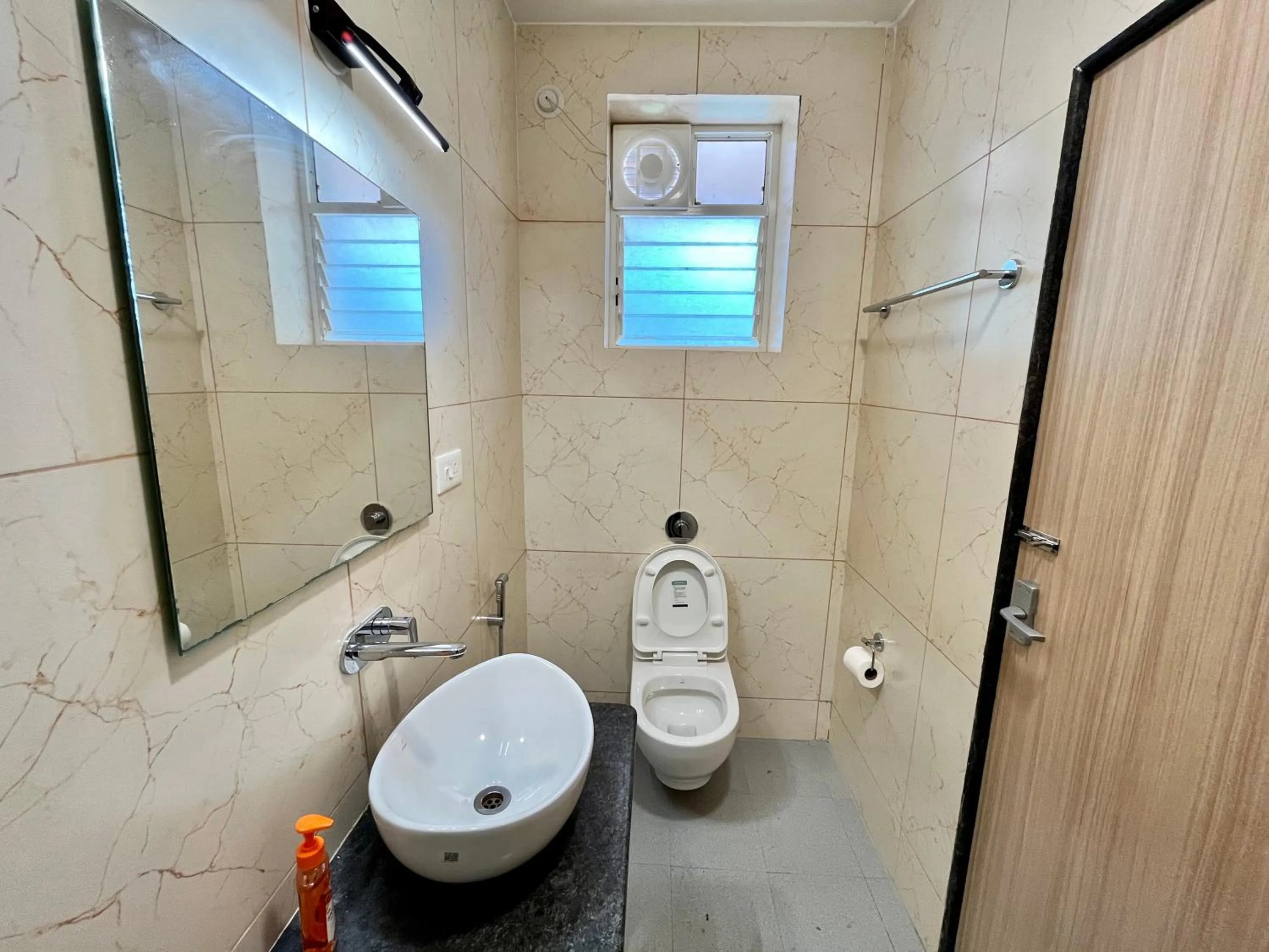 Shower in Lykke Suites- 2-min Drive to Colva Beach-By Goan Felicidade Hospitality PVT LTD