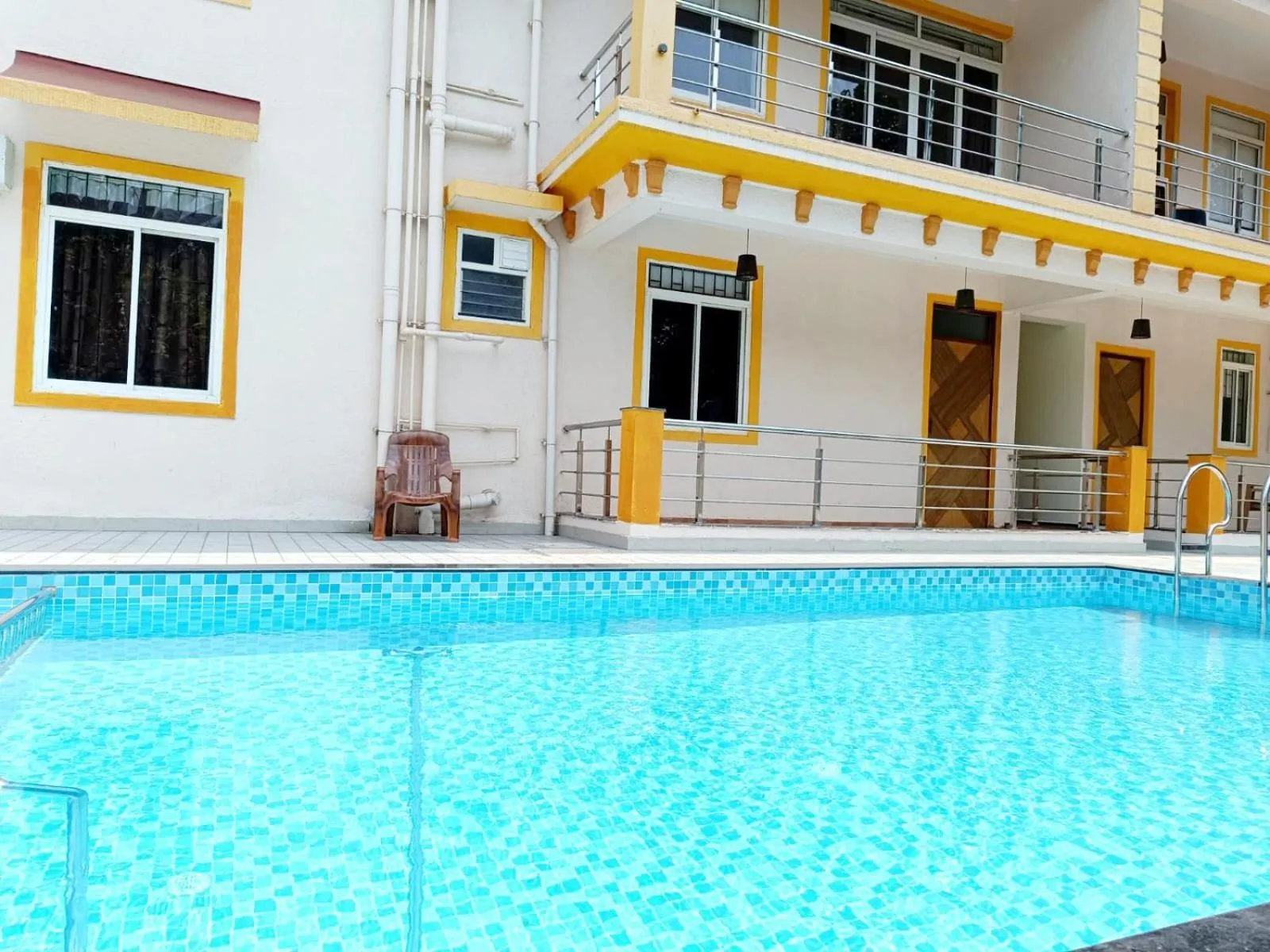 Swimming pool in Lykke Suites- 2-min Drive to Colva Beach-By Goan Felicidade Hospitality PVT LTD