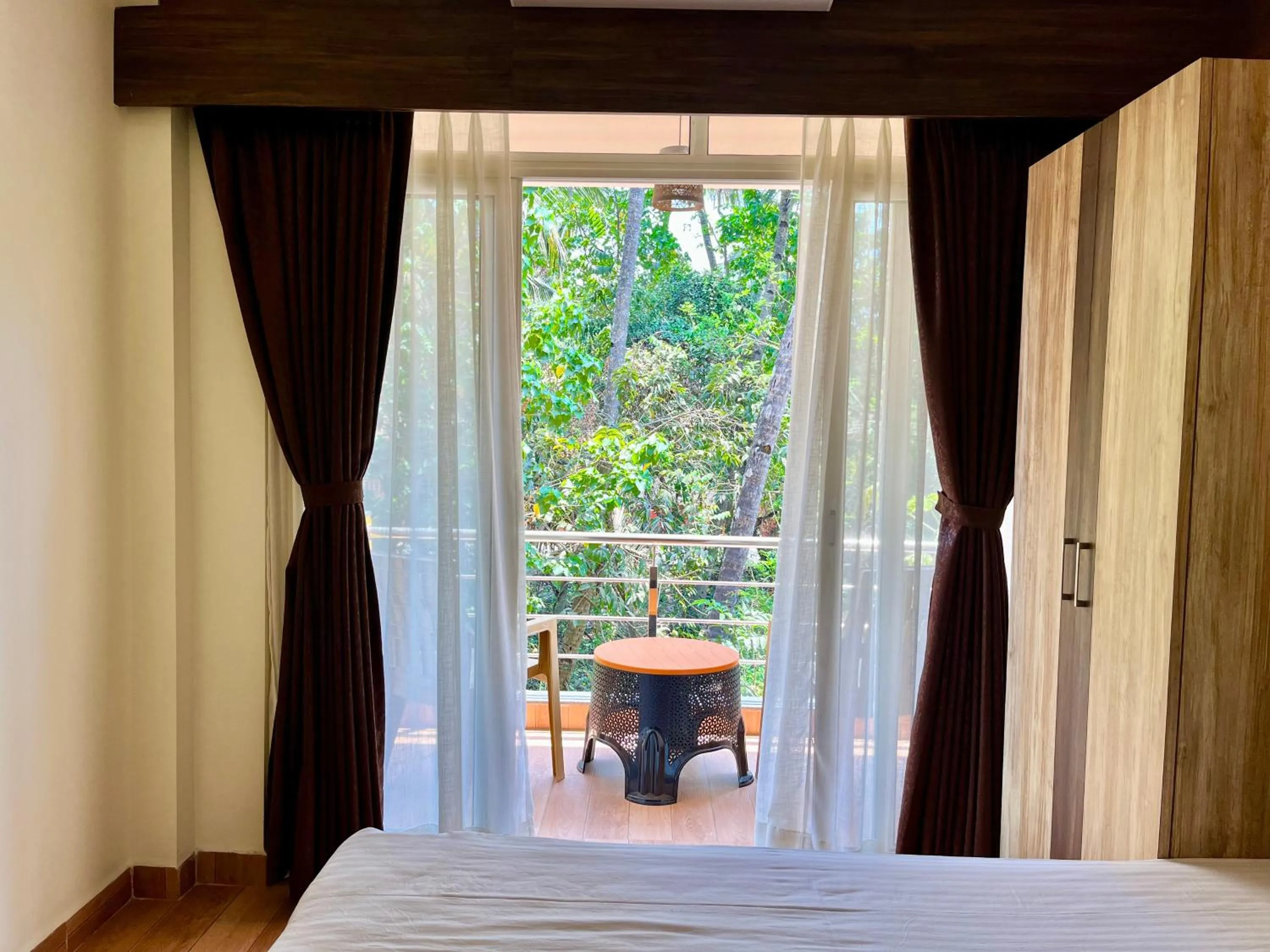 Bedroom, Bed in Lykke Suites- 2-min Drive to Colva Beach-By Goan Felicidade Hospitality PVT LTD