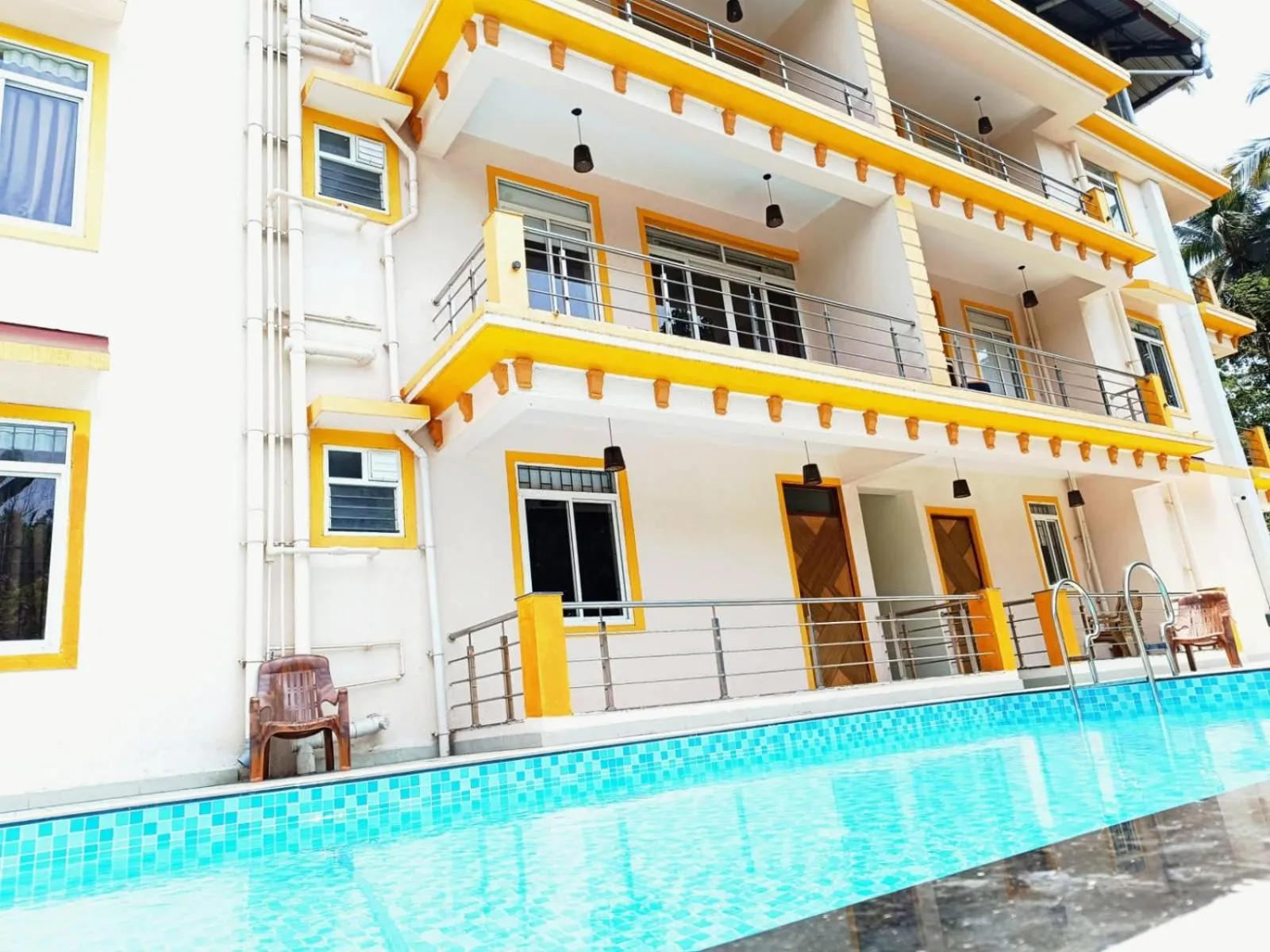 Property building in Lykke Suites- 2-min Drive to Colva Beach-By Goan Felicidade Hospitality PVT LTD