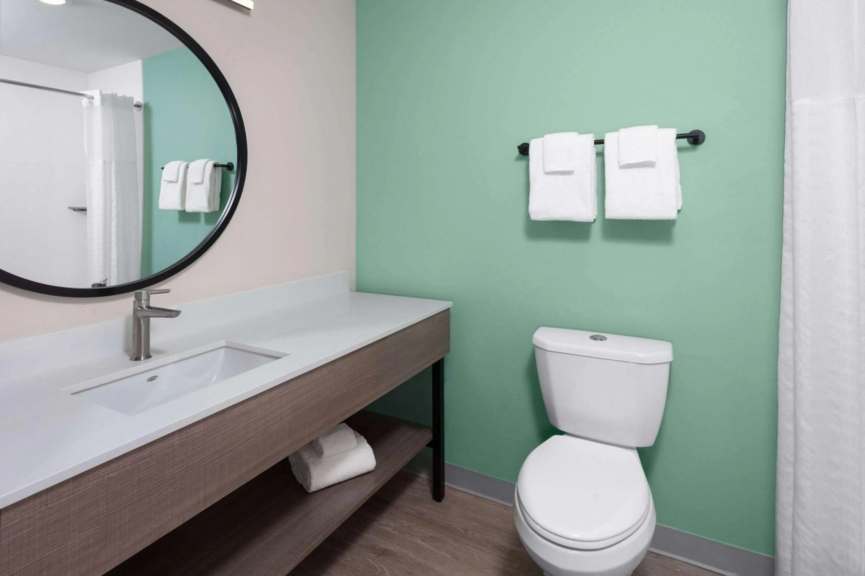 Bathroom in ECHO Suites Extended Stay by Wyndham Madison