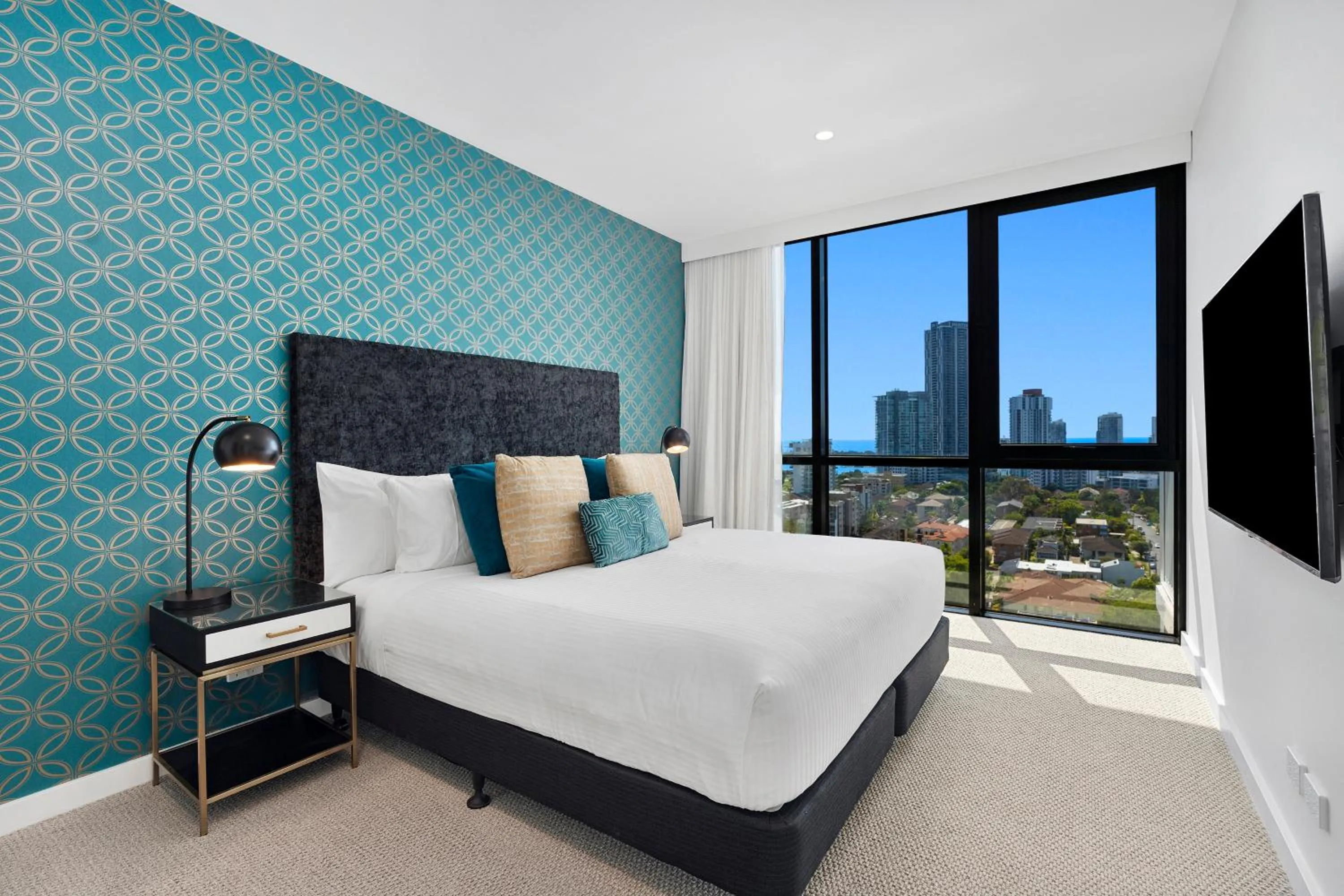 Bed in TRYP by Wyndham Southport Gold Coast Hotel Apartments
