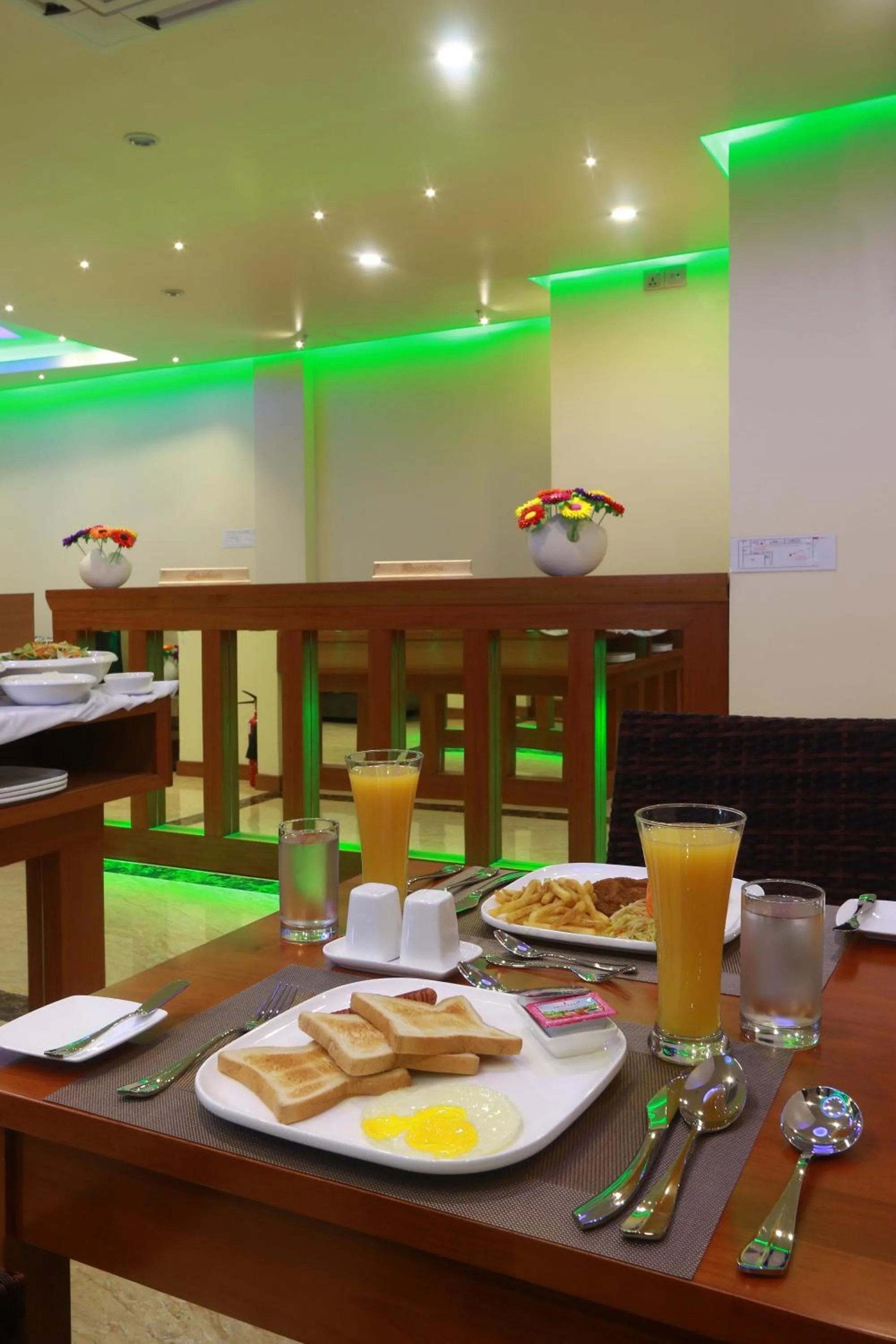 Dining area in Season Holidays at Hulhumale with Transfer