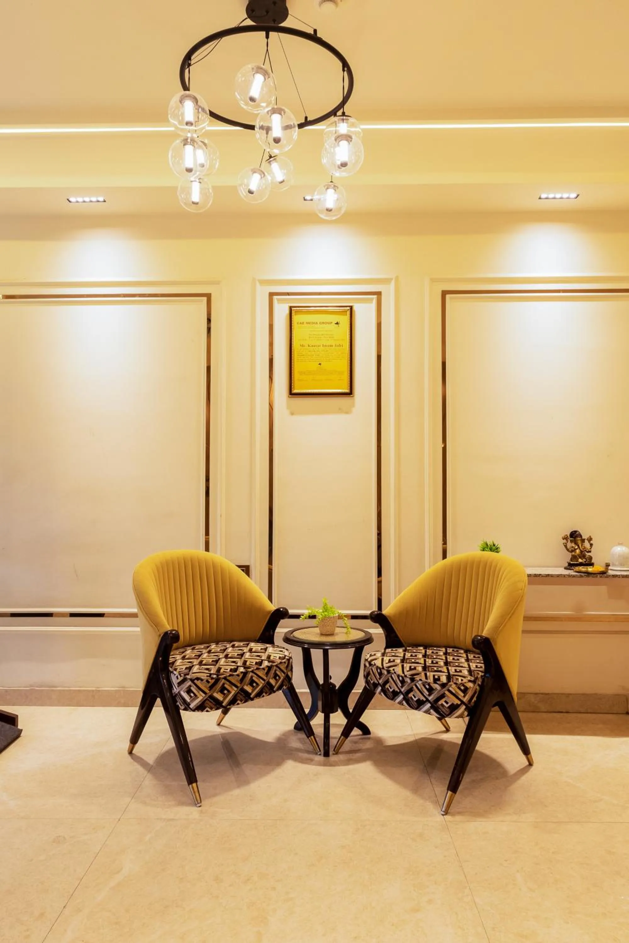 Seating area in Dahabi Venue Premium- 9 min fr Delhi Airport