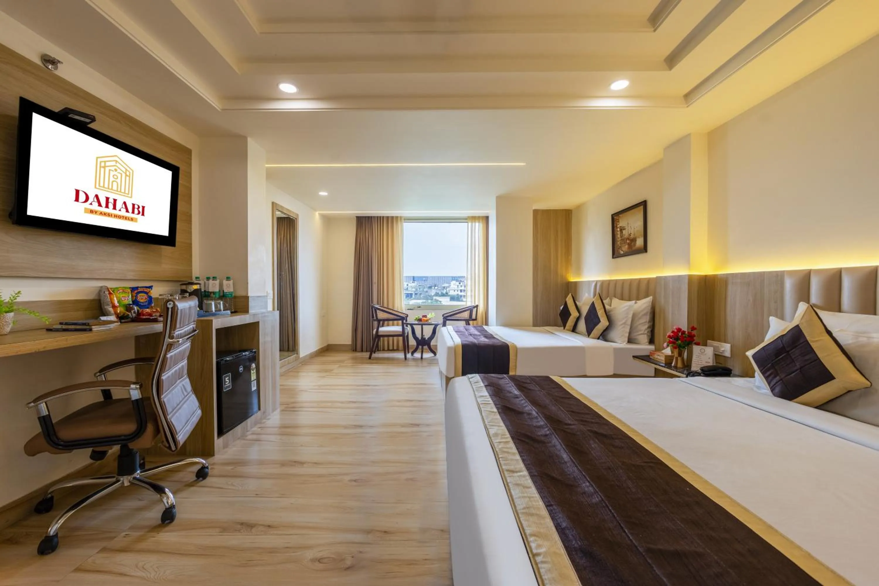 Bed in Dahabi Venue Premium- 9 min fr Delhi Airport