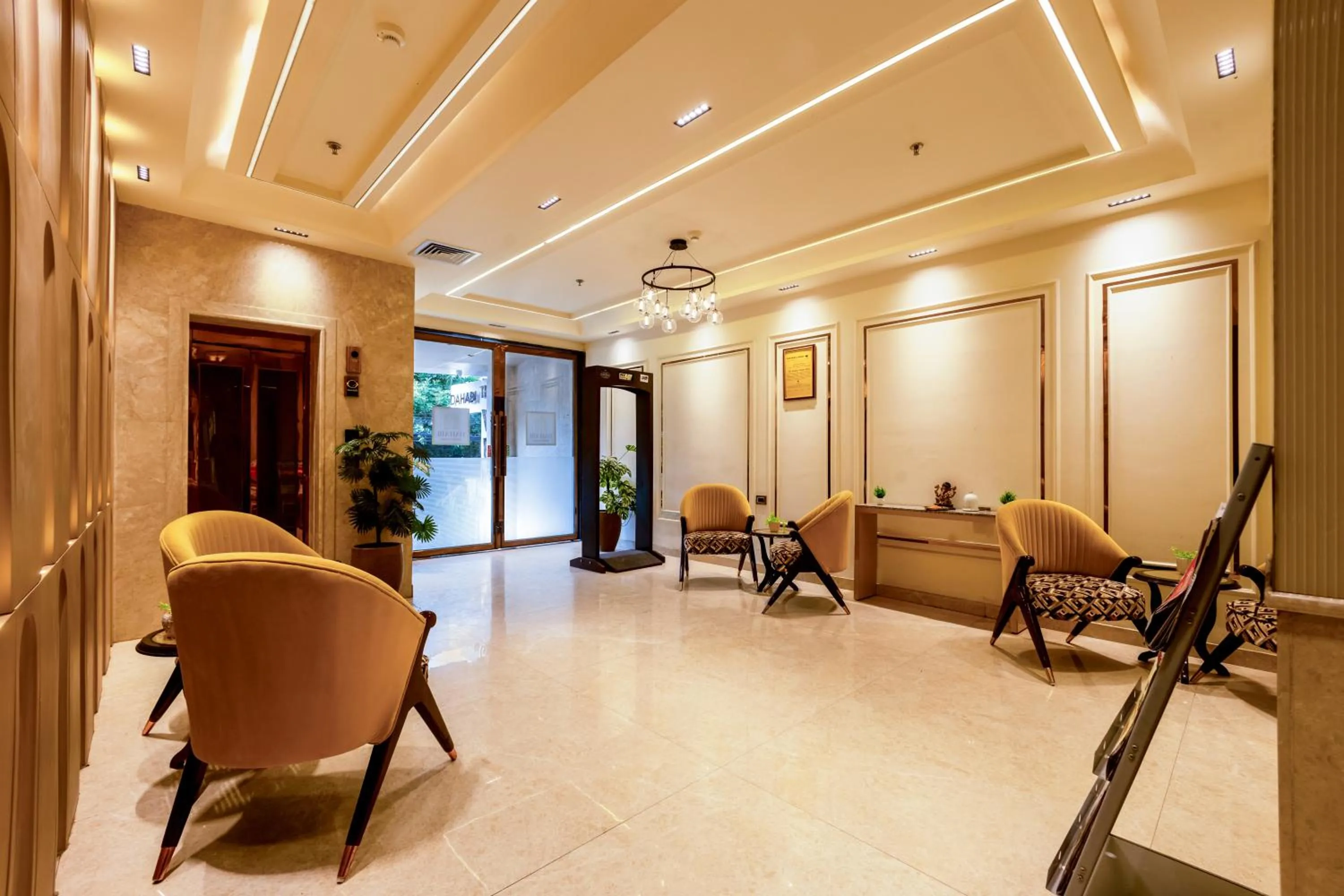 Seating area in Dahabi Venue Premium- 9 min fr Delhi Airport