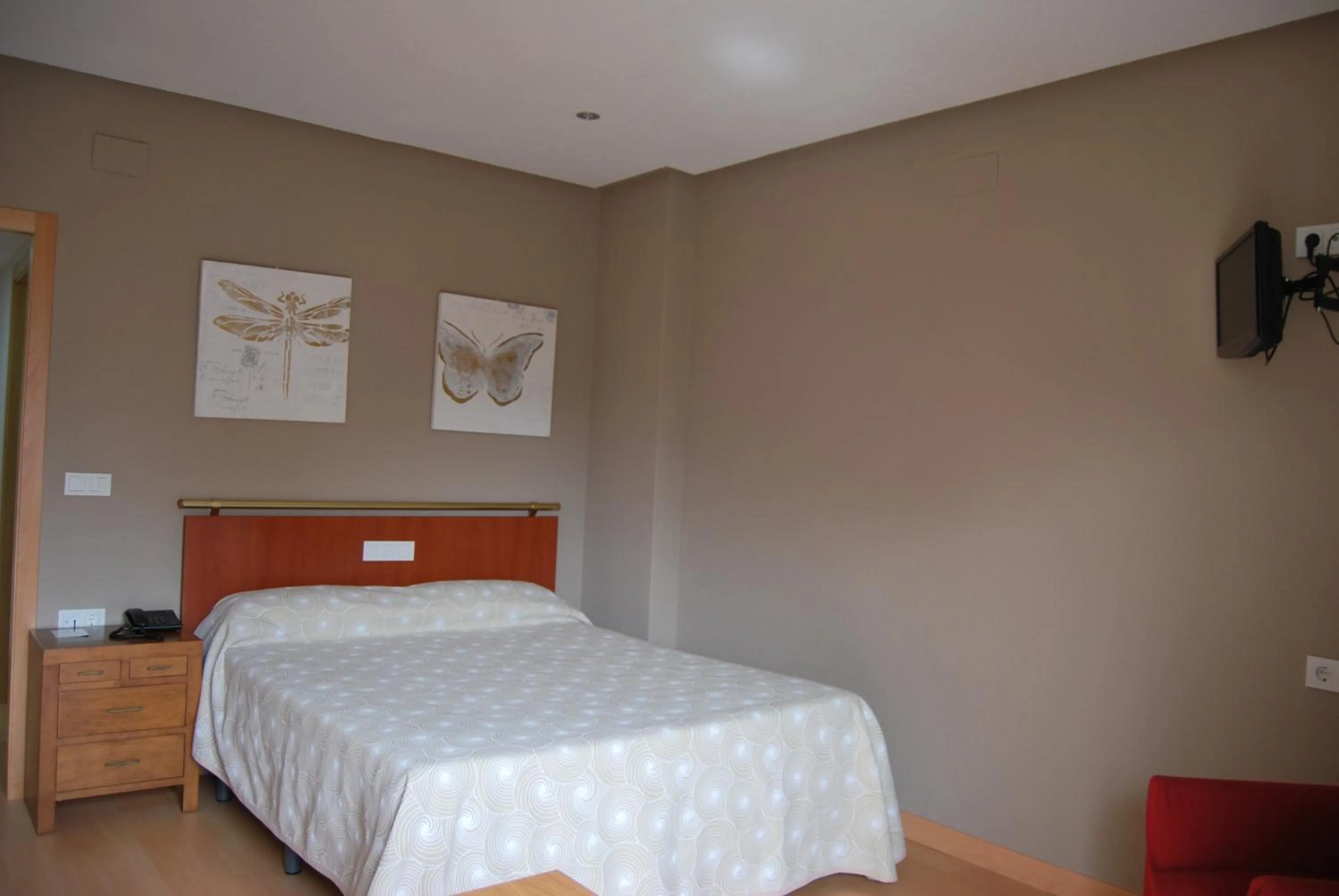 Decorative detail, Bed in Estudiotel Alicante