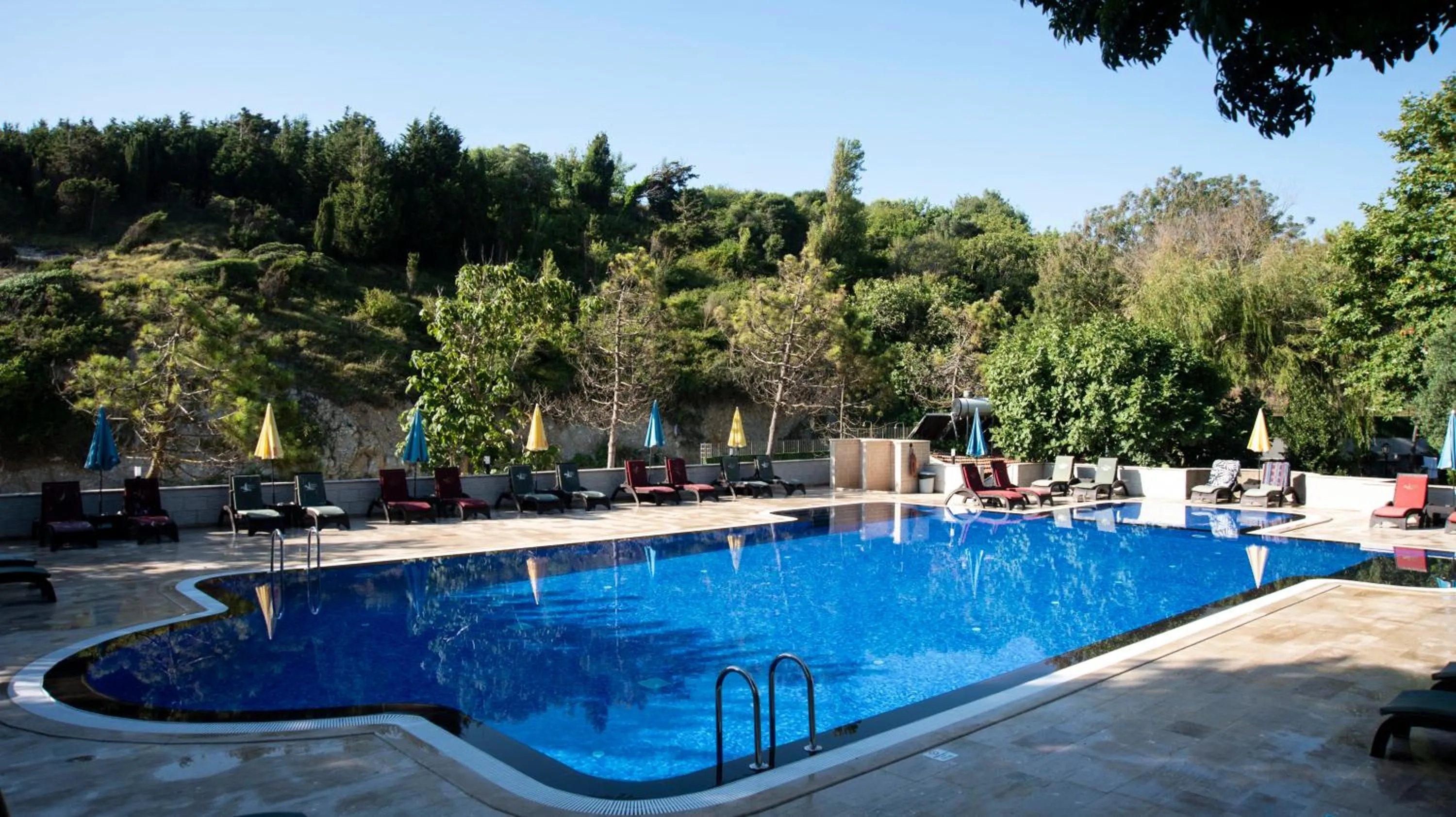 Pool view in Fener Motel