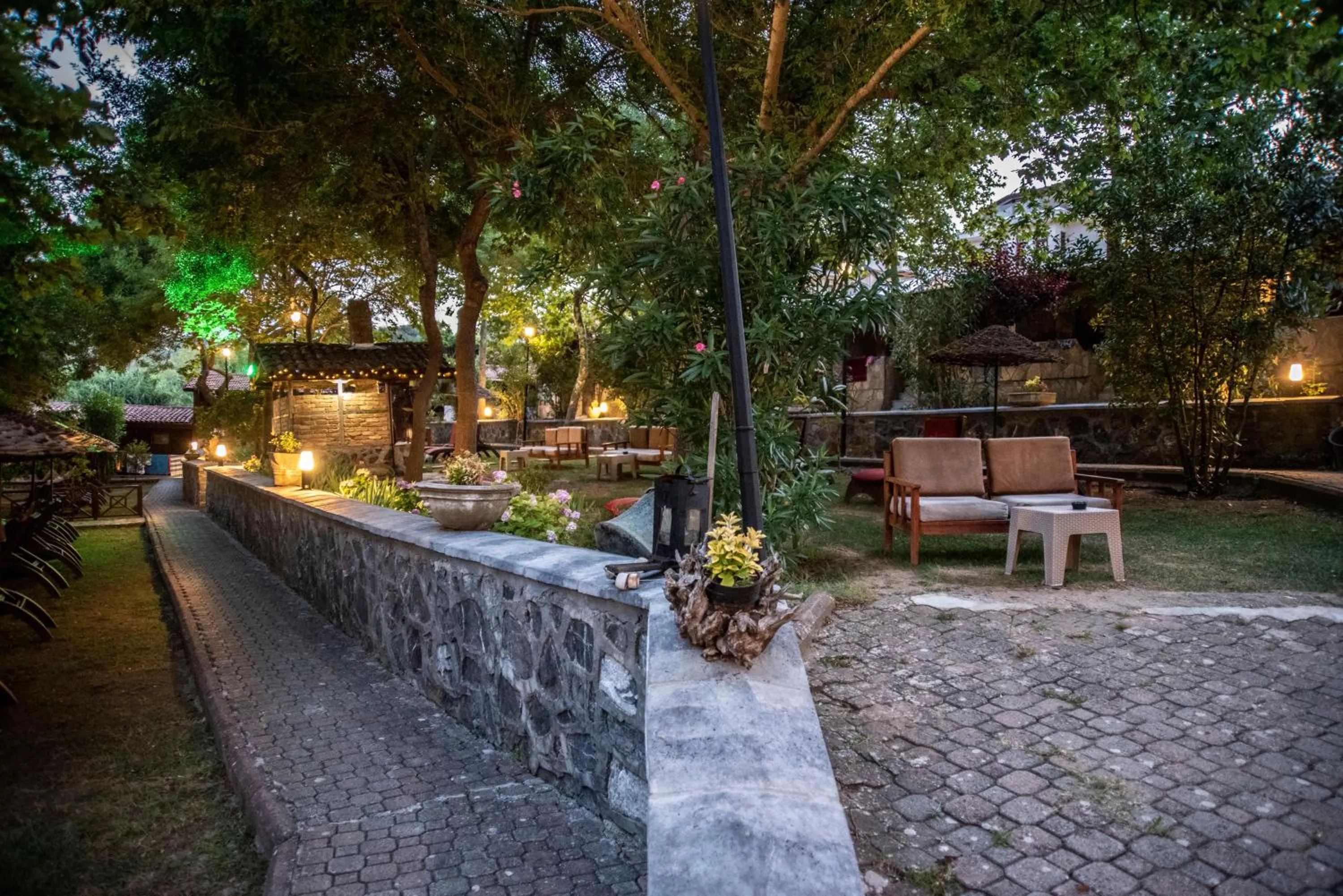 Patio in Fener Motel