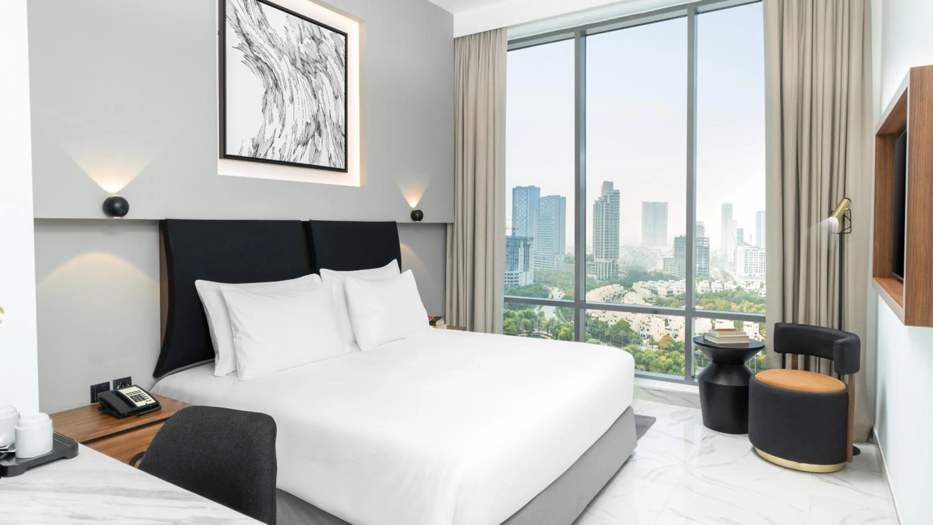 Photo of the whole room, Bed in Holiday Inn Dubai Village Circle by IHG