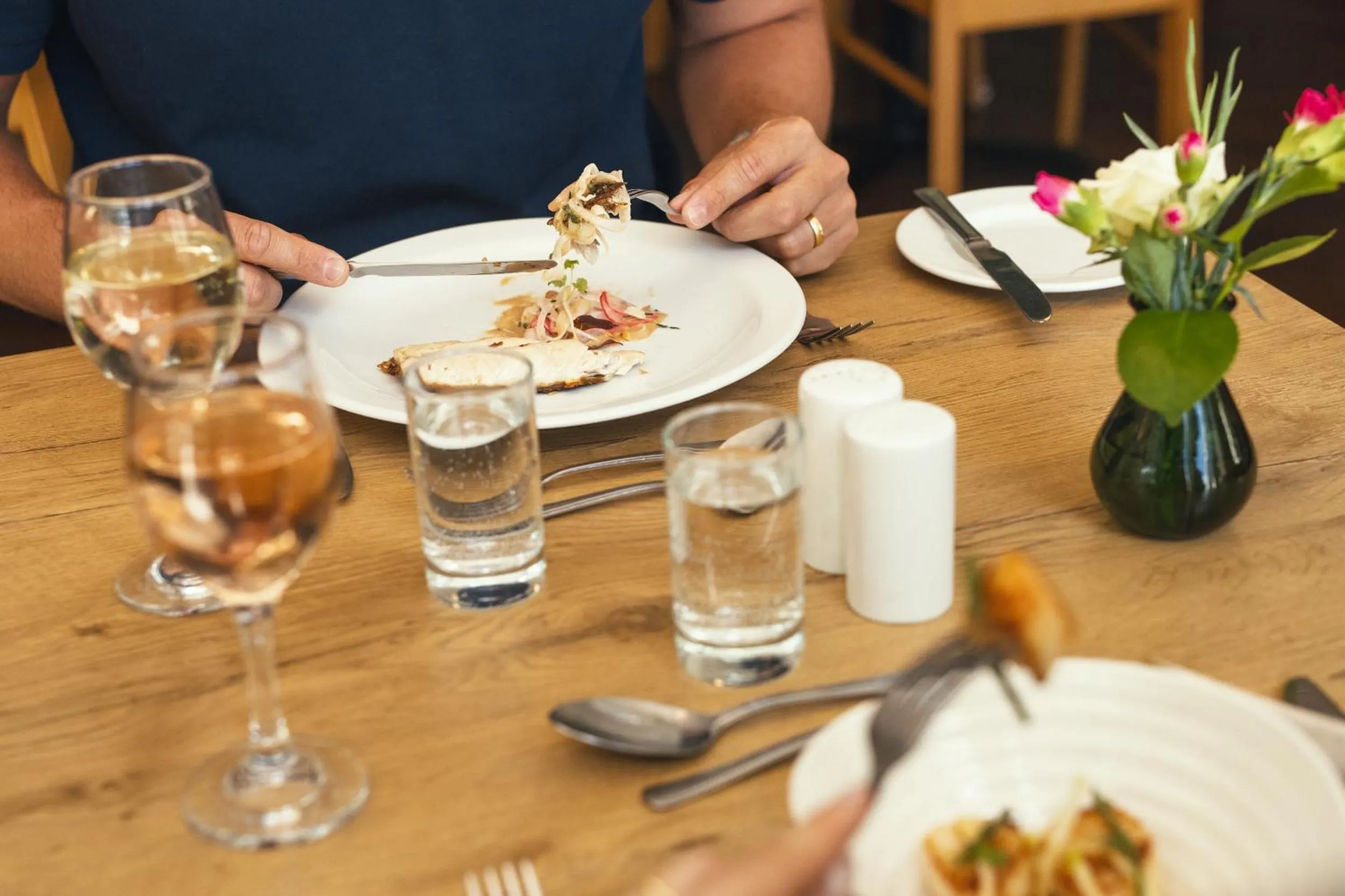 People in Stoke Lodge Hotel