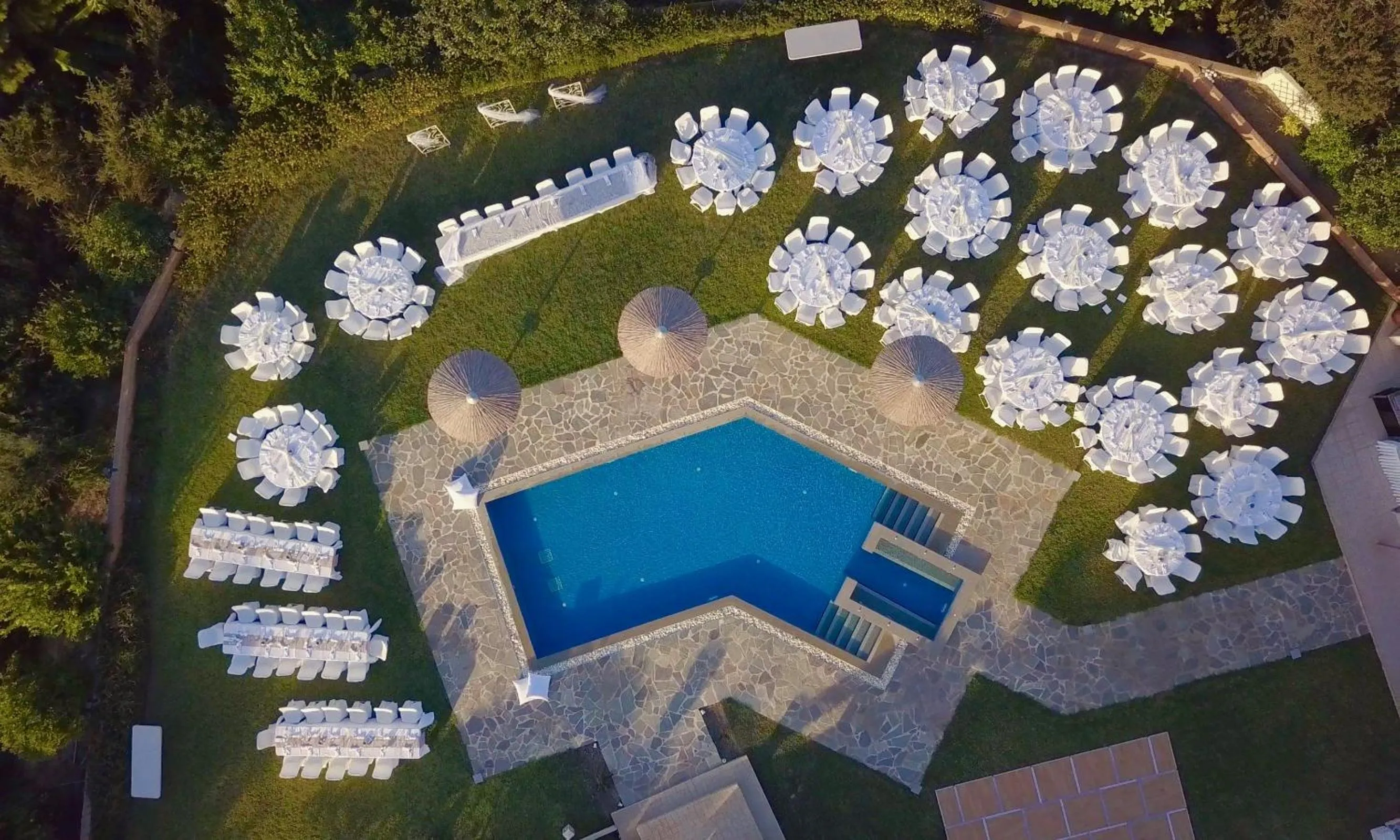 Bird's eye view in Villa Artemis