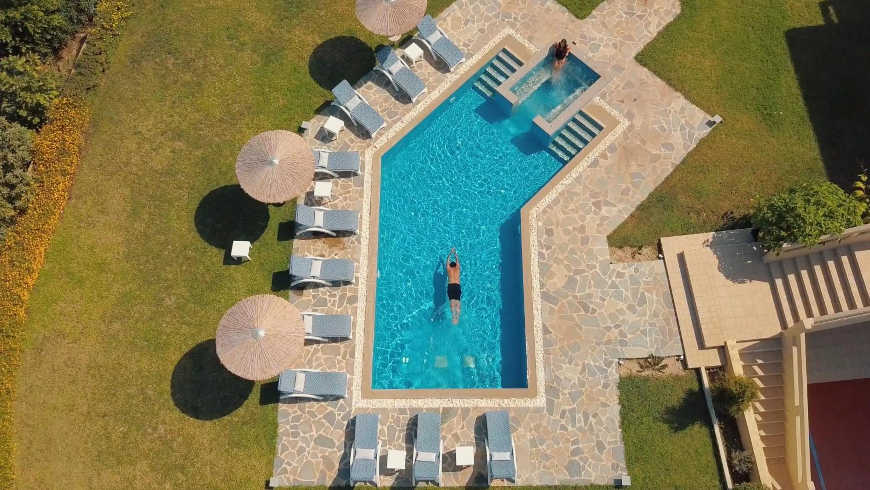 Pool view in Villa Artemis