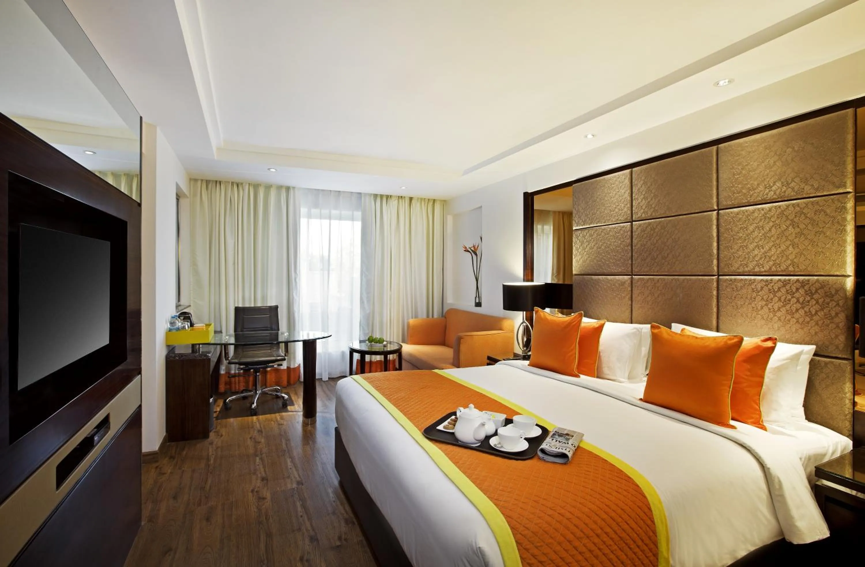 Photo of the whole room, Bed in Zone By The Park , Bani Park Jaipur