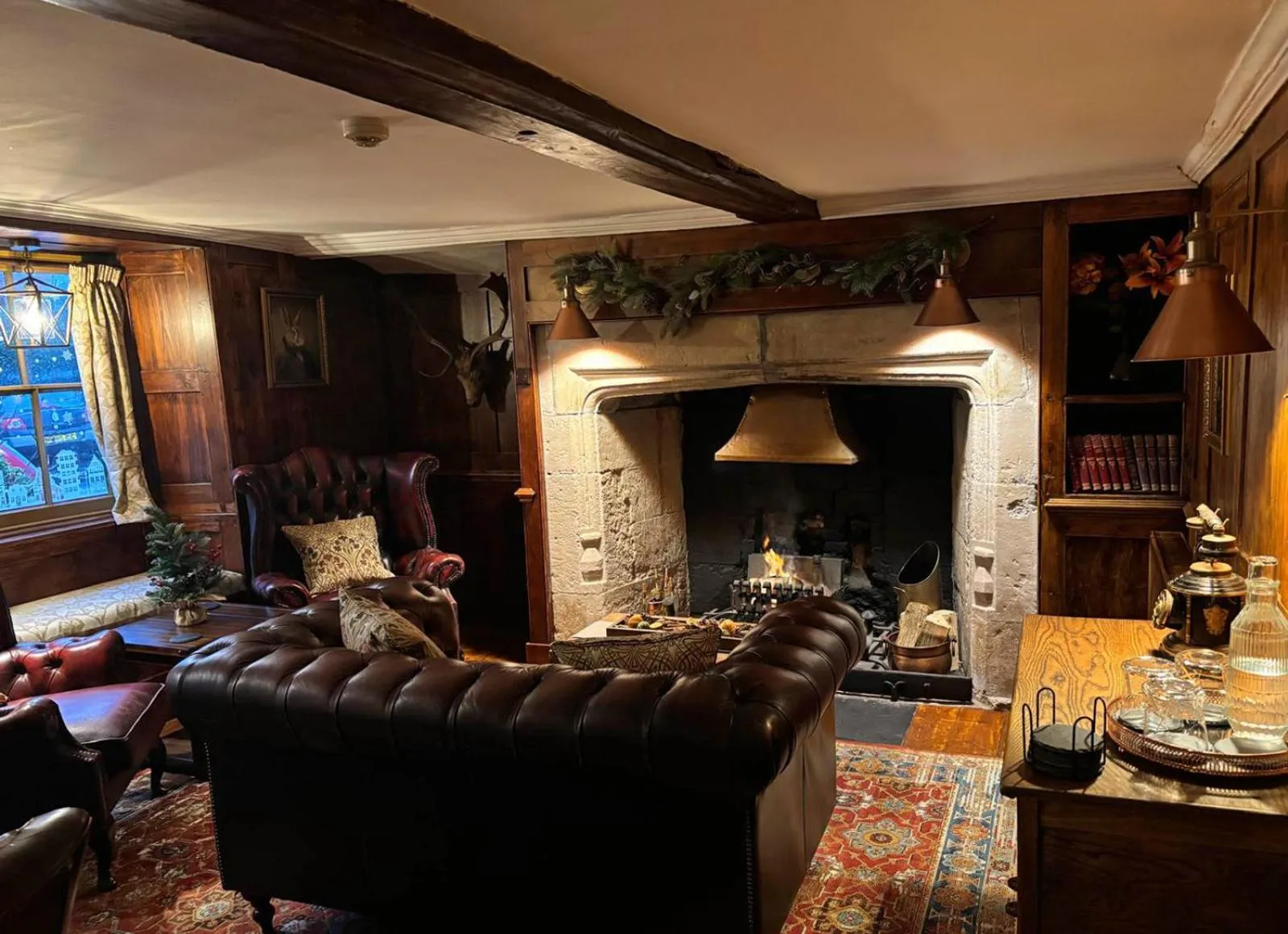 Living room in The Bugle Coaching Inn