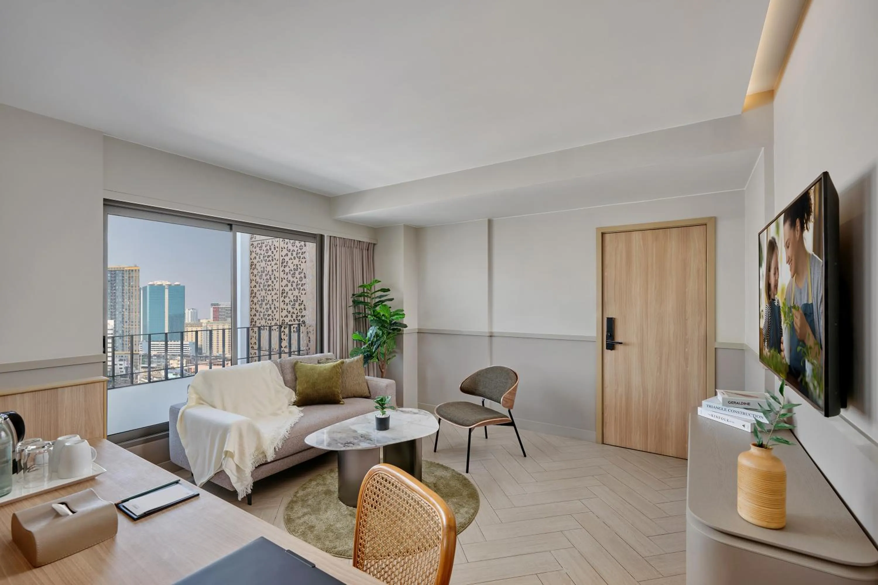 Living room in Somerset Sukhumvit 71 Bangkok