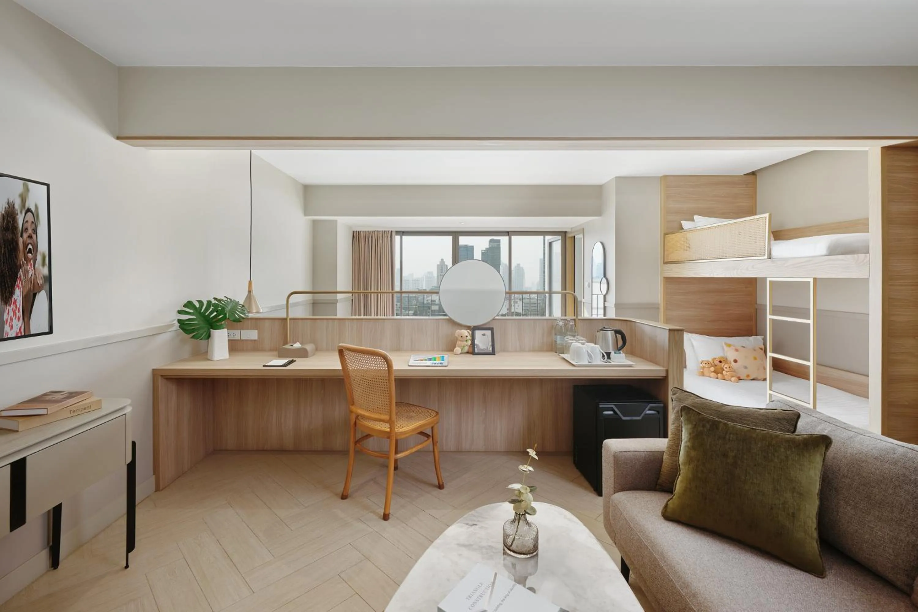 Living room in Somerset Sukhumvit 71 Bangkok