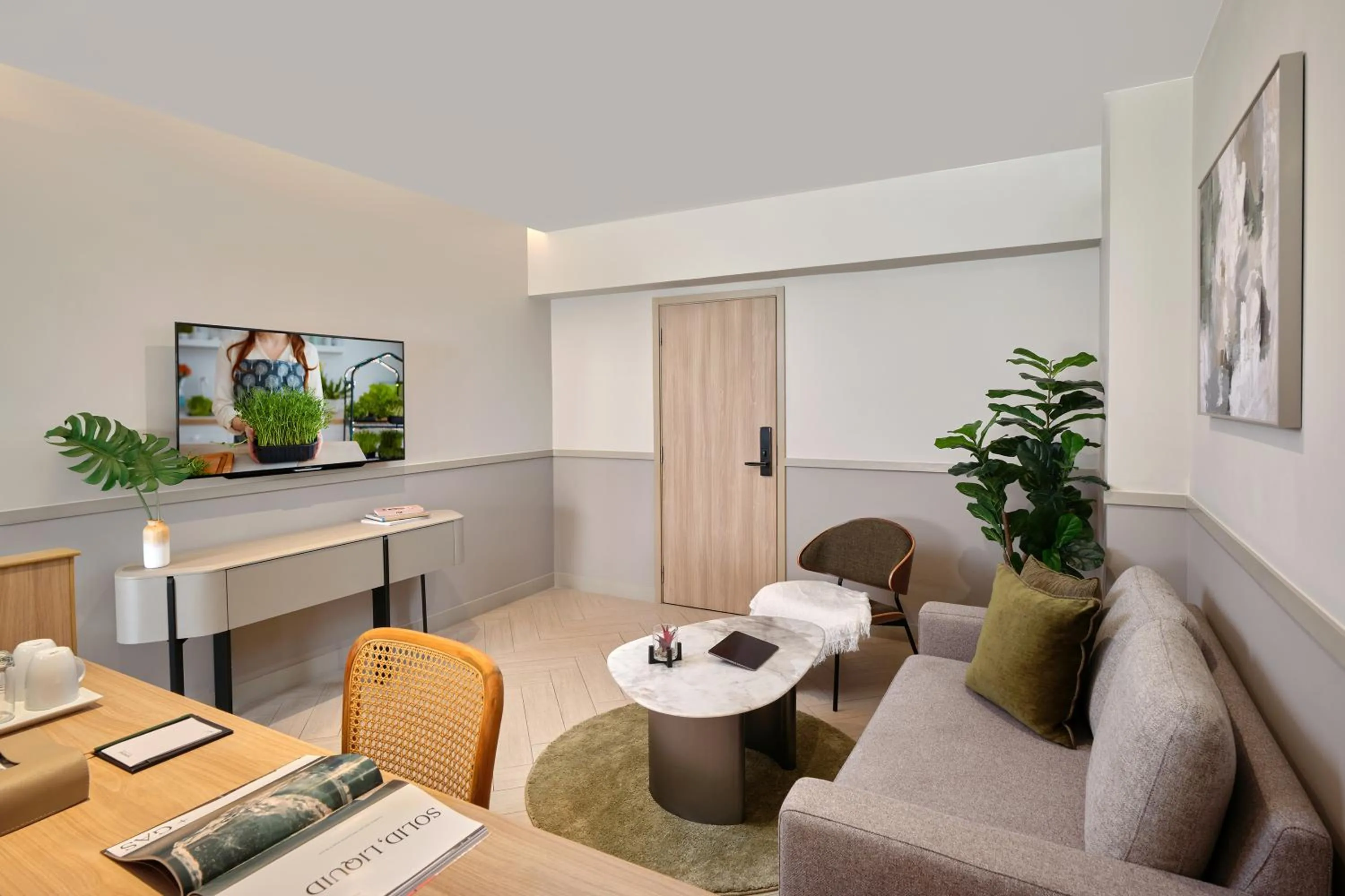 Living room in Somerset Sukhumvit 71 Bangkok