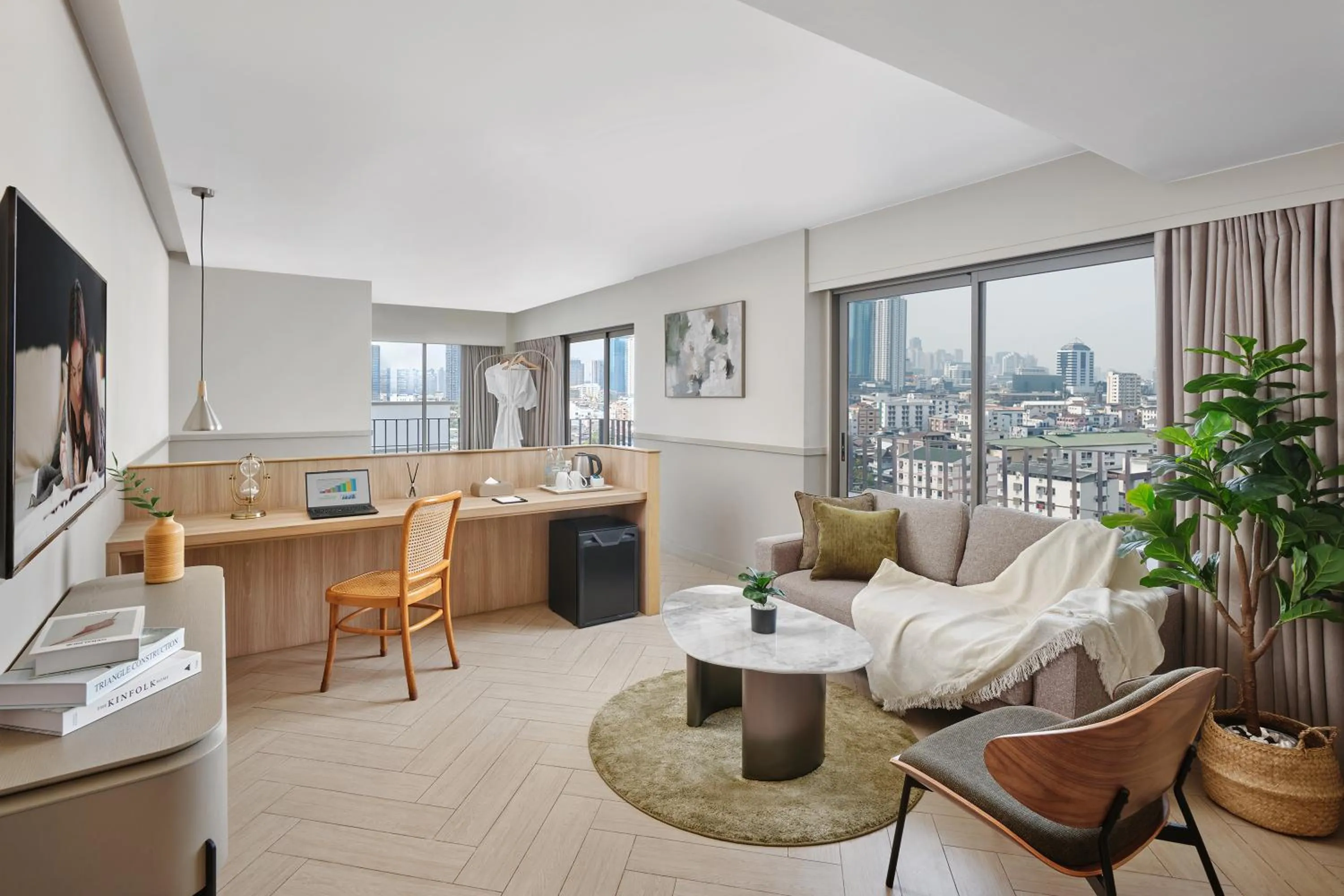 Living room in Somerset Sukhumvit 71 Bangkok