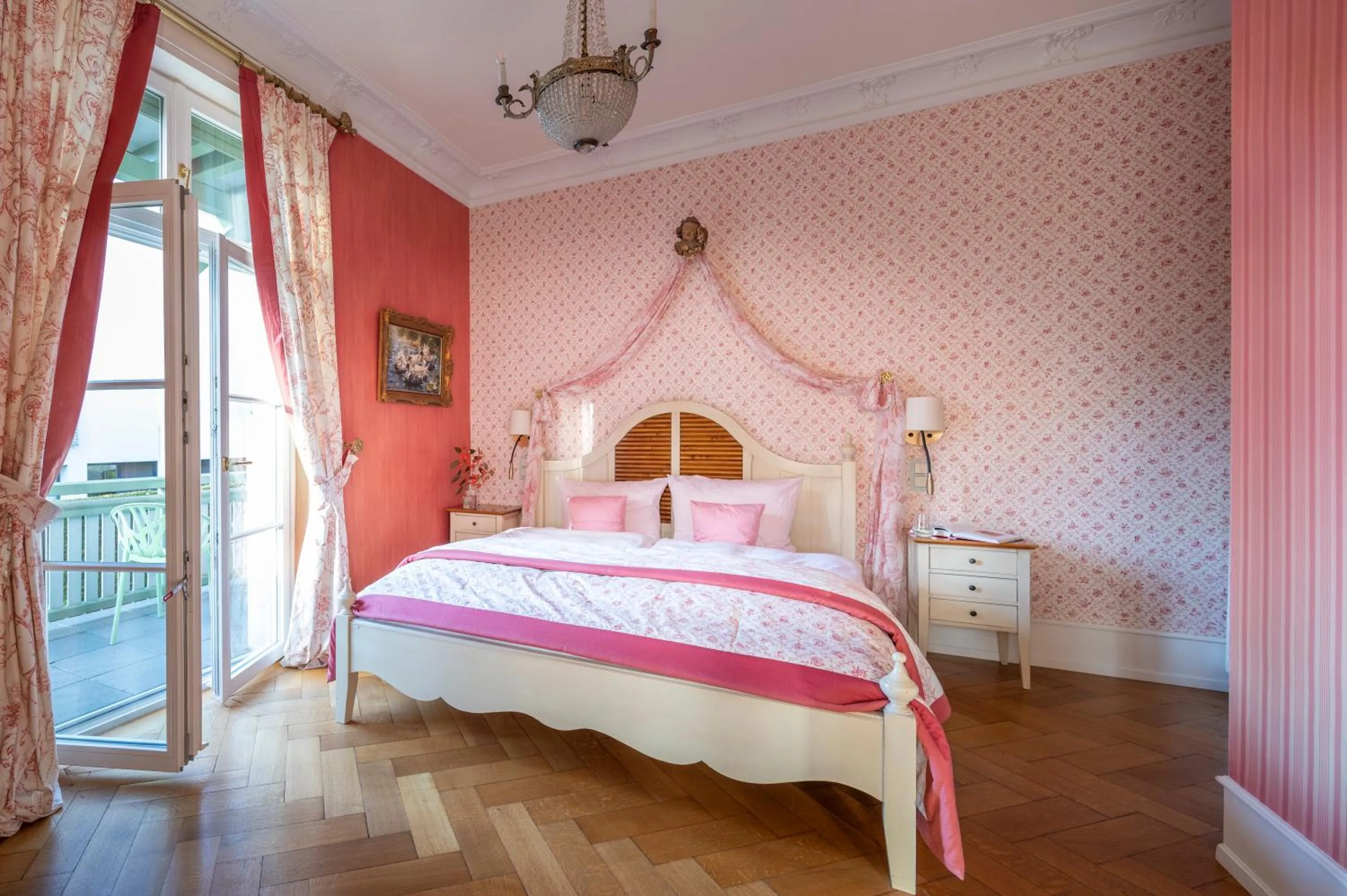 Bed in Hotel Garni Villa Rosengarten