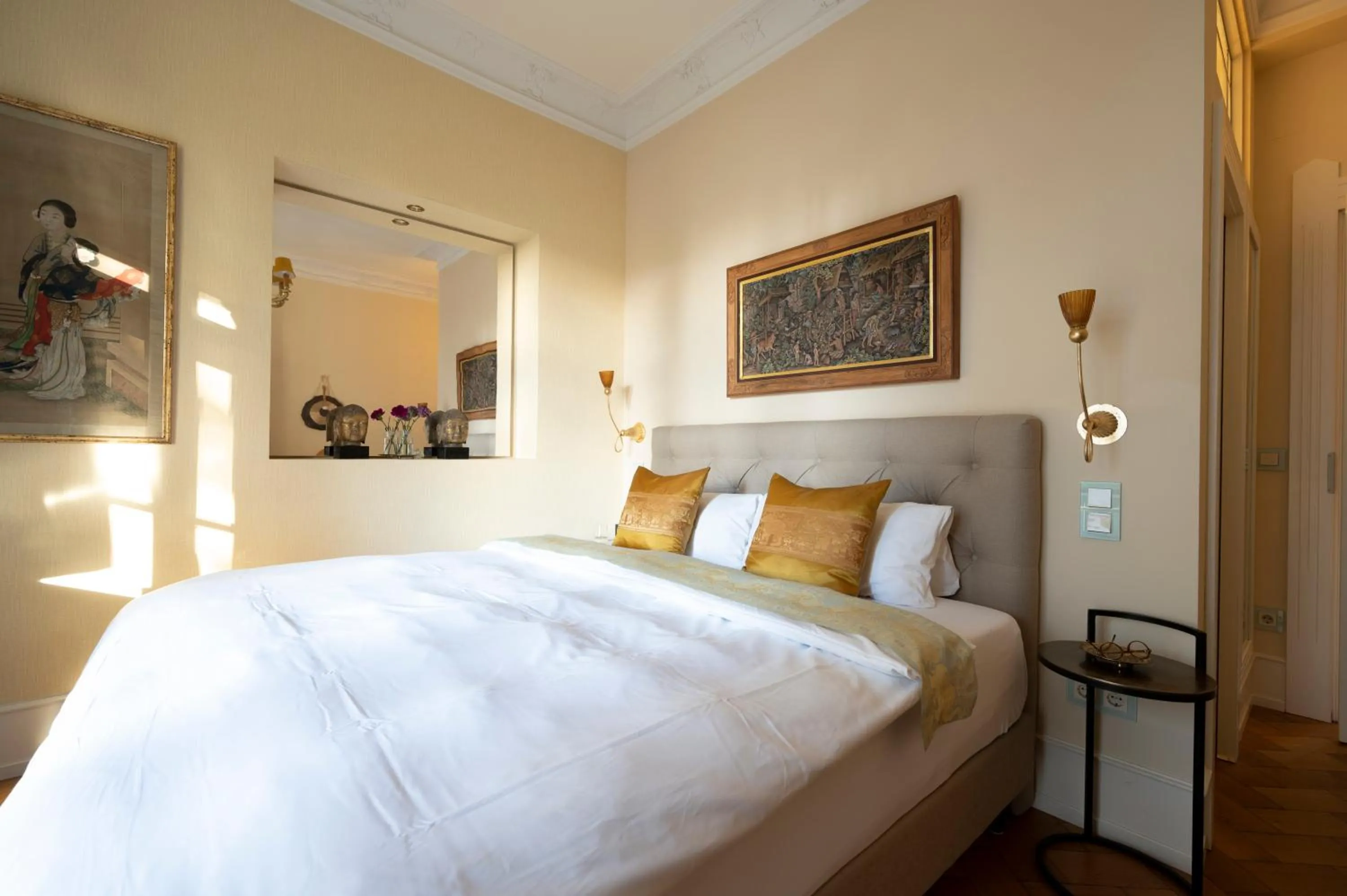 Bed in Hotel Garni Villa Rosengarten