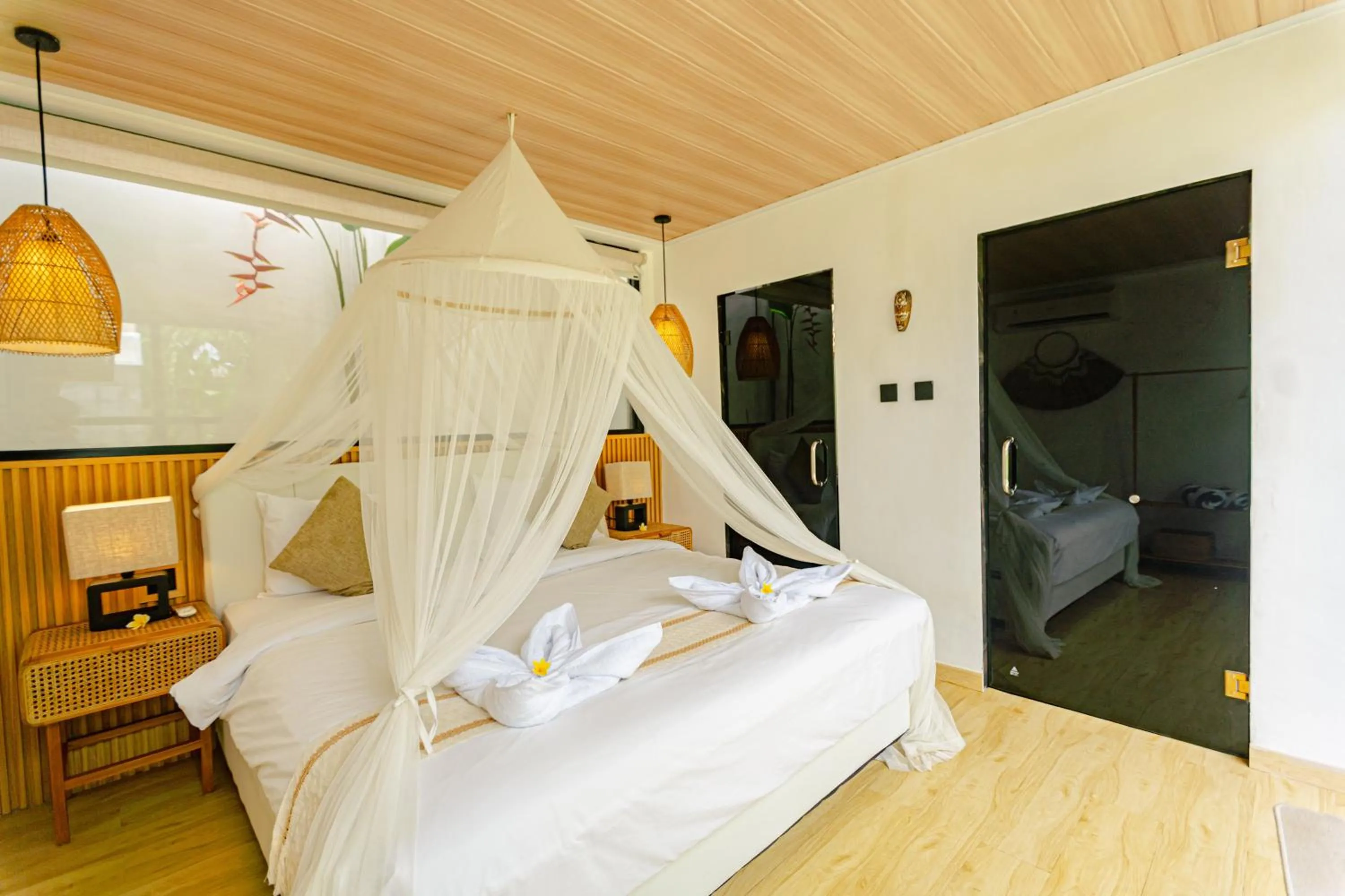 Bed in Mya Harmony Villas Seminyak