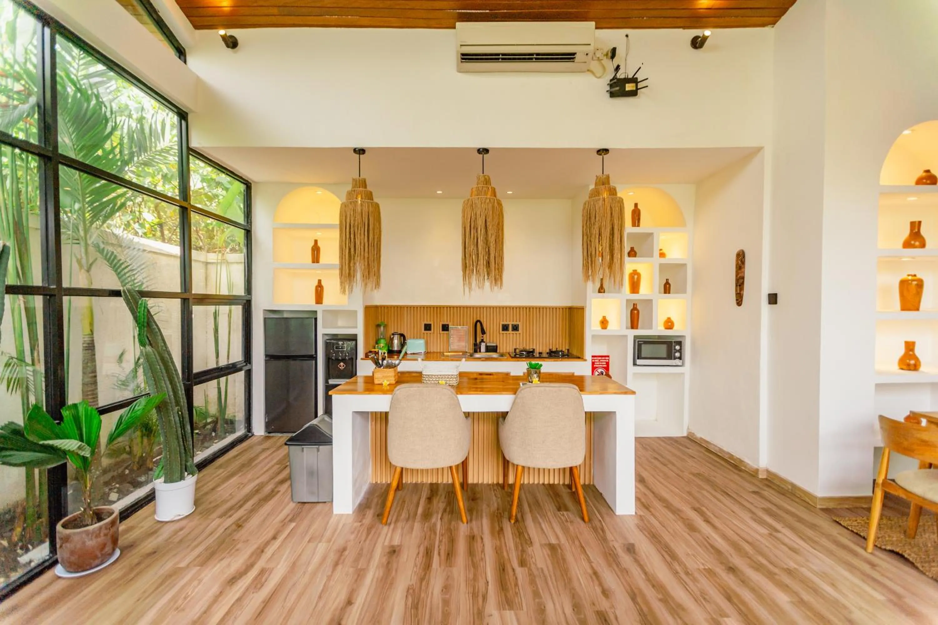 Kitchen or kitchenette in Mya Harmony Villas Seminyak