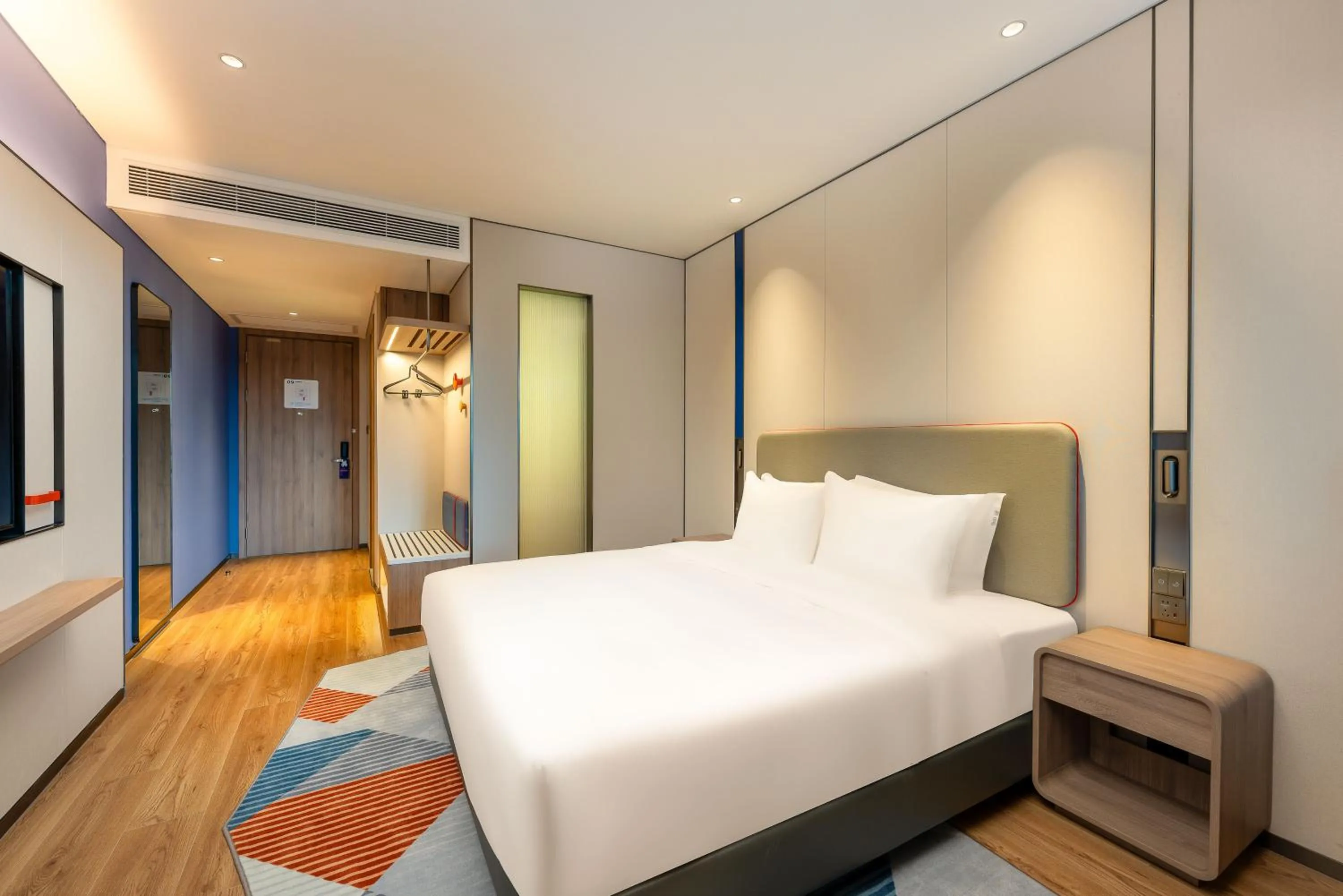 Decorative detail, Bed in Holiday Inn Express Shenzhen Guangming by IHG