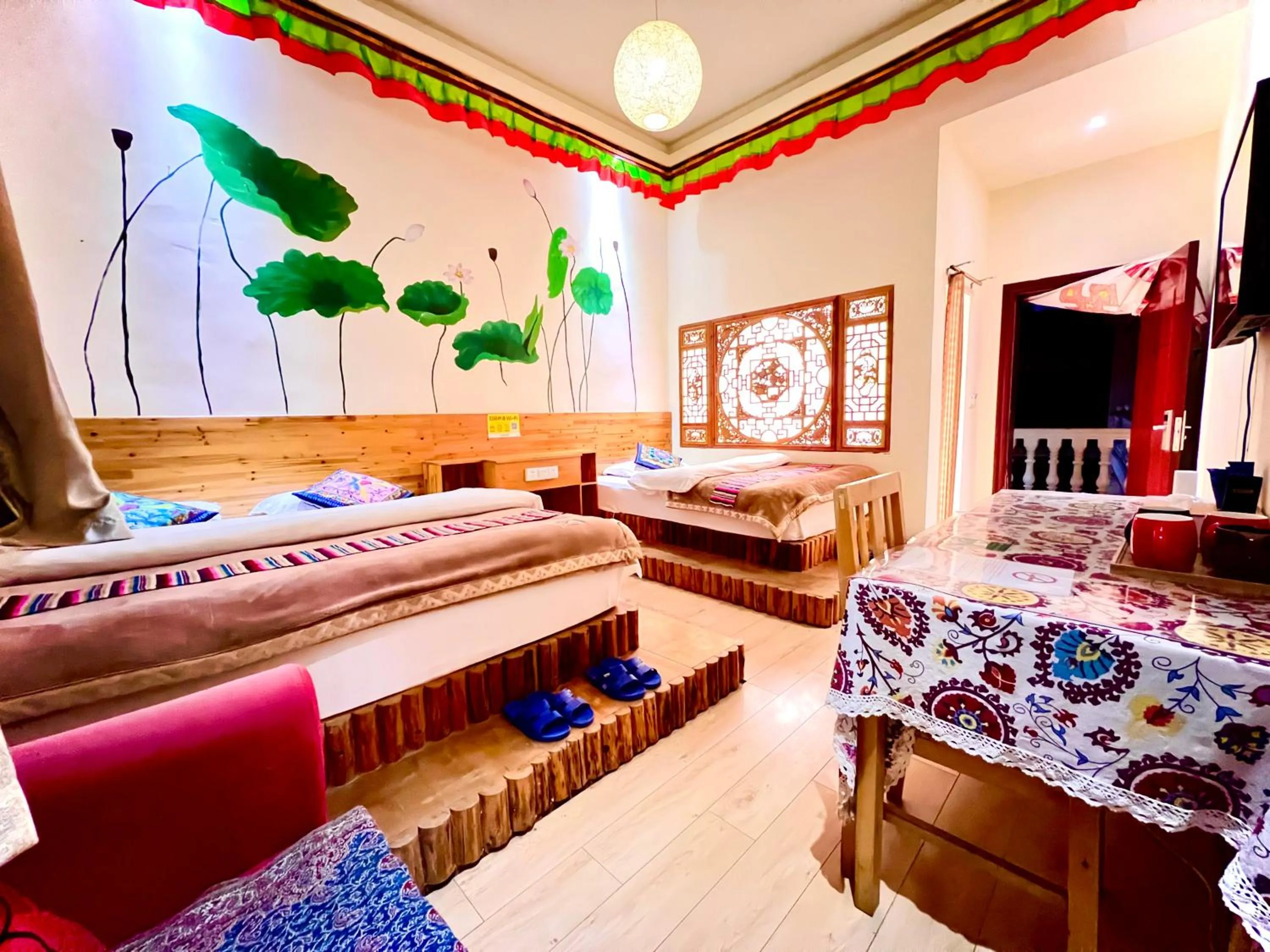 Bed in Shangri-La Chudengshuo Homestay楚登硕民宿