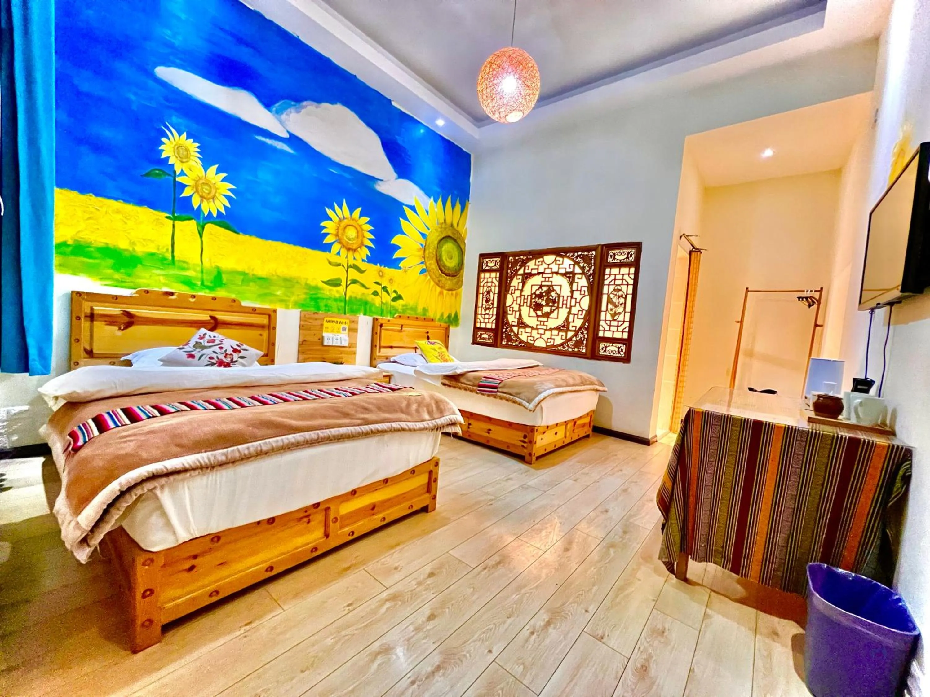 Bed in Shangri-La Chudengshuo Homestay楚登硕民宿