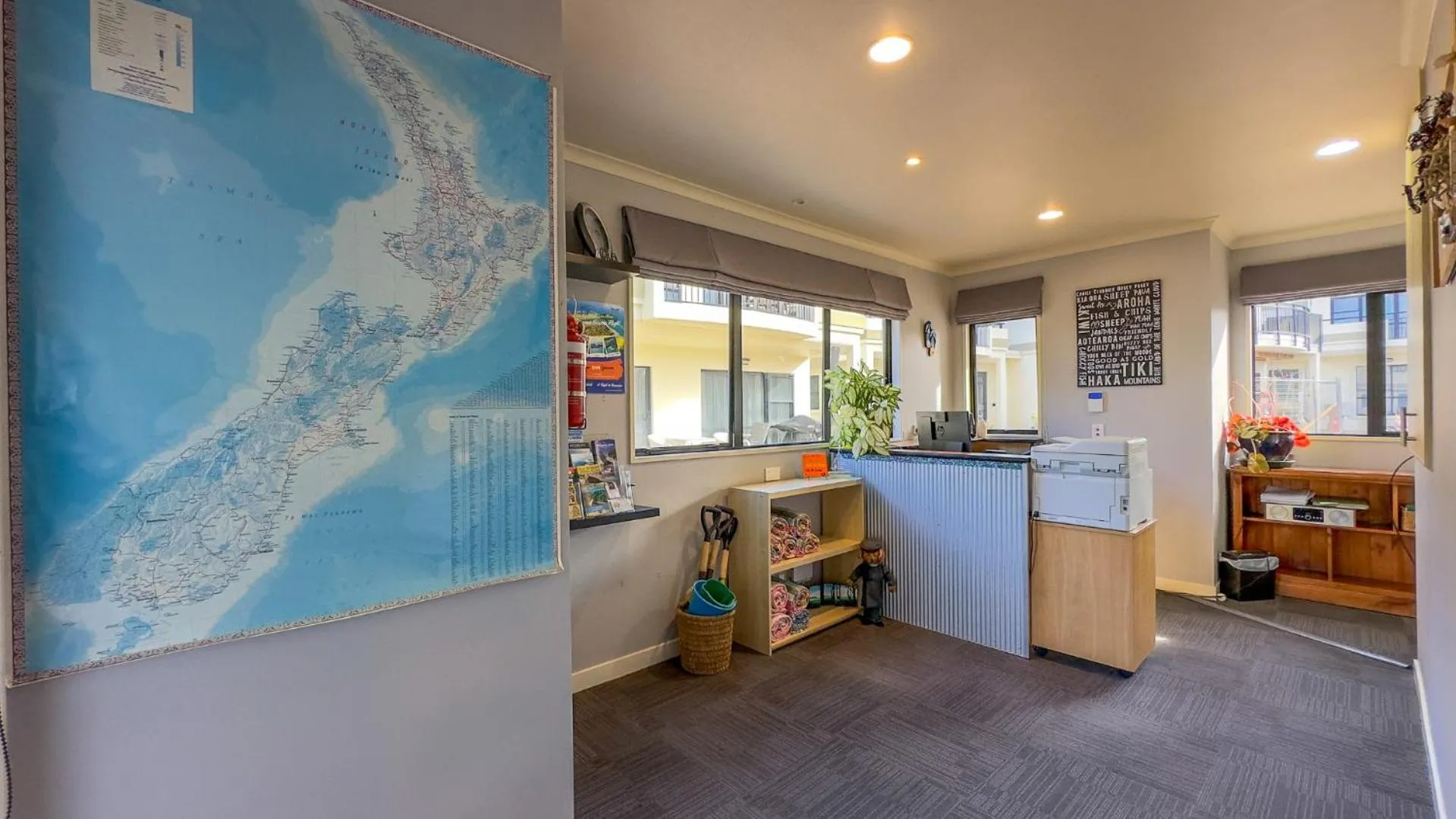 Lobby or reception in Ocean Breeze Resort Pauanui