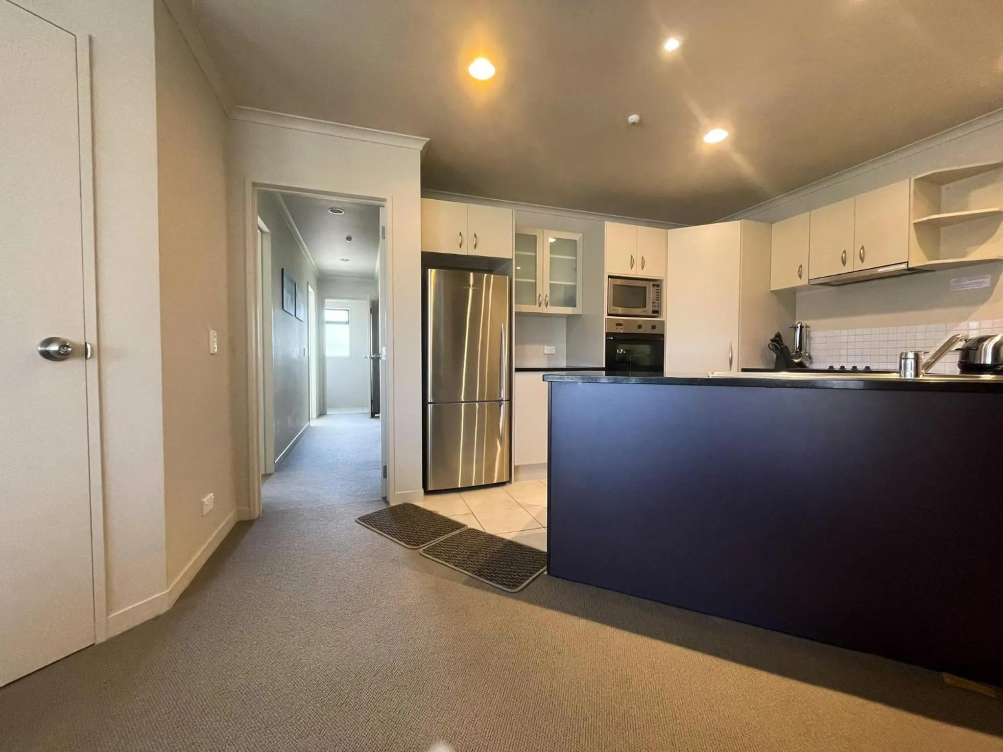 Kitchen or kitchenette in Ocean Breeze Resort Pauanui