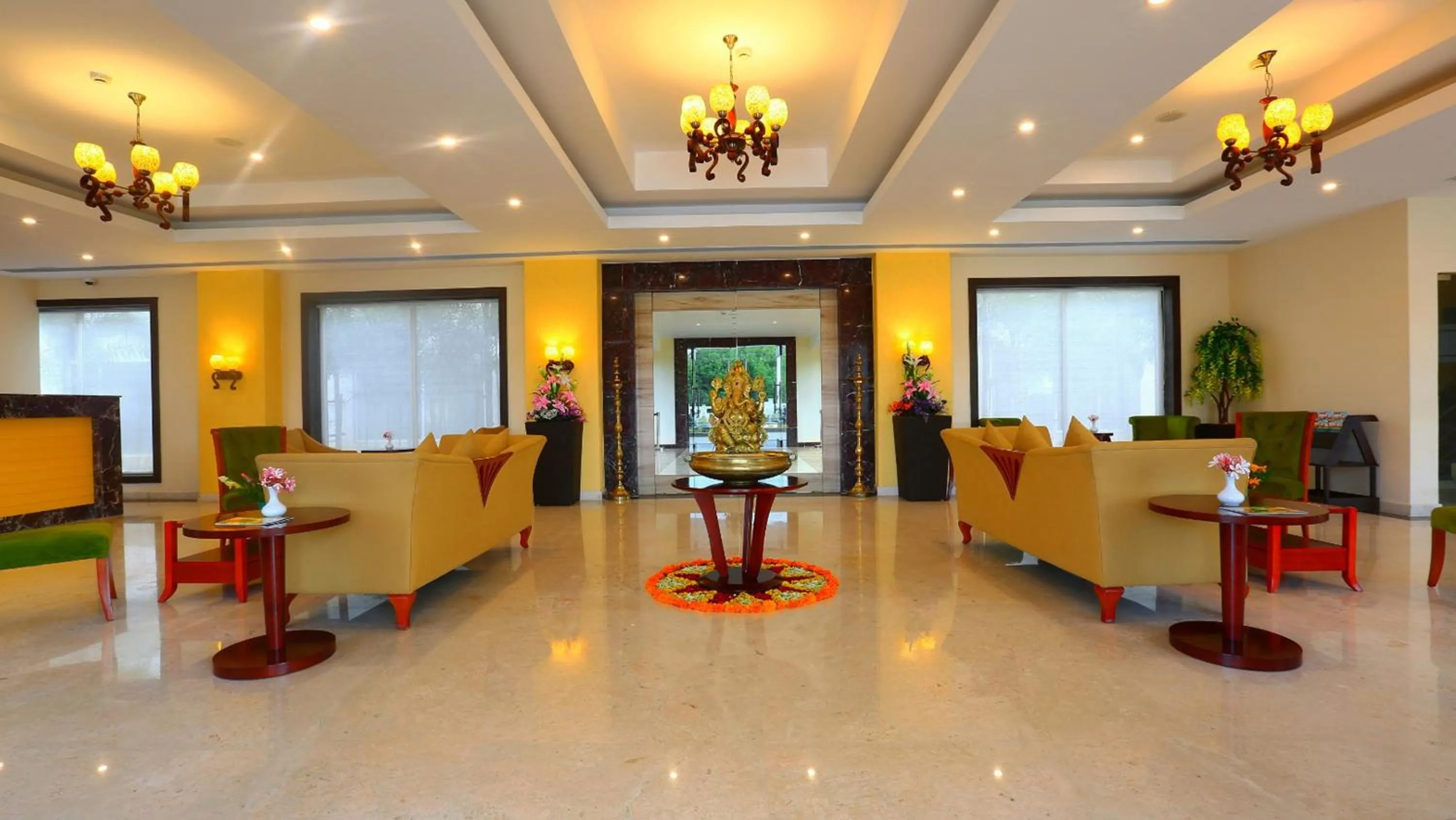 Lobby or reception in Grand Serenaa Hotel & Resorts, Auroville