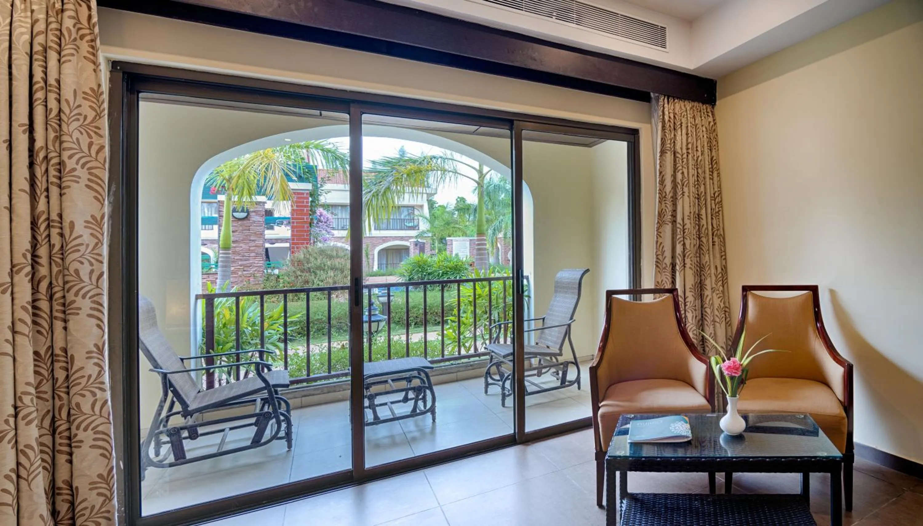 Balcony/Terrace in Grand Serenaa Hotel & Resorts, Auroville