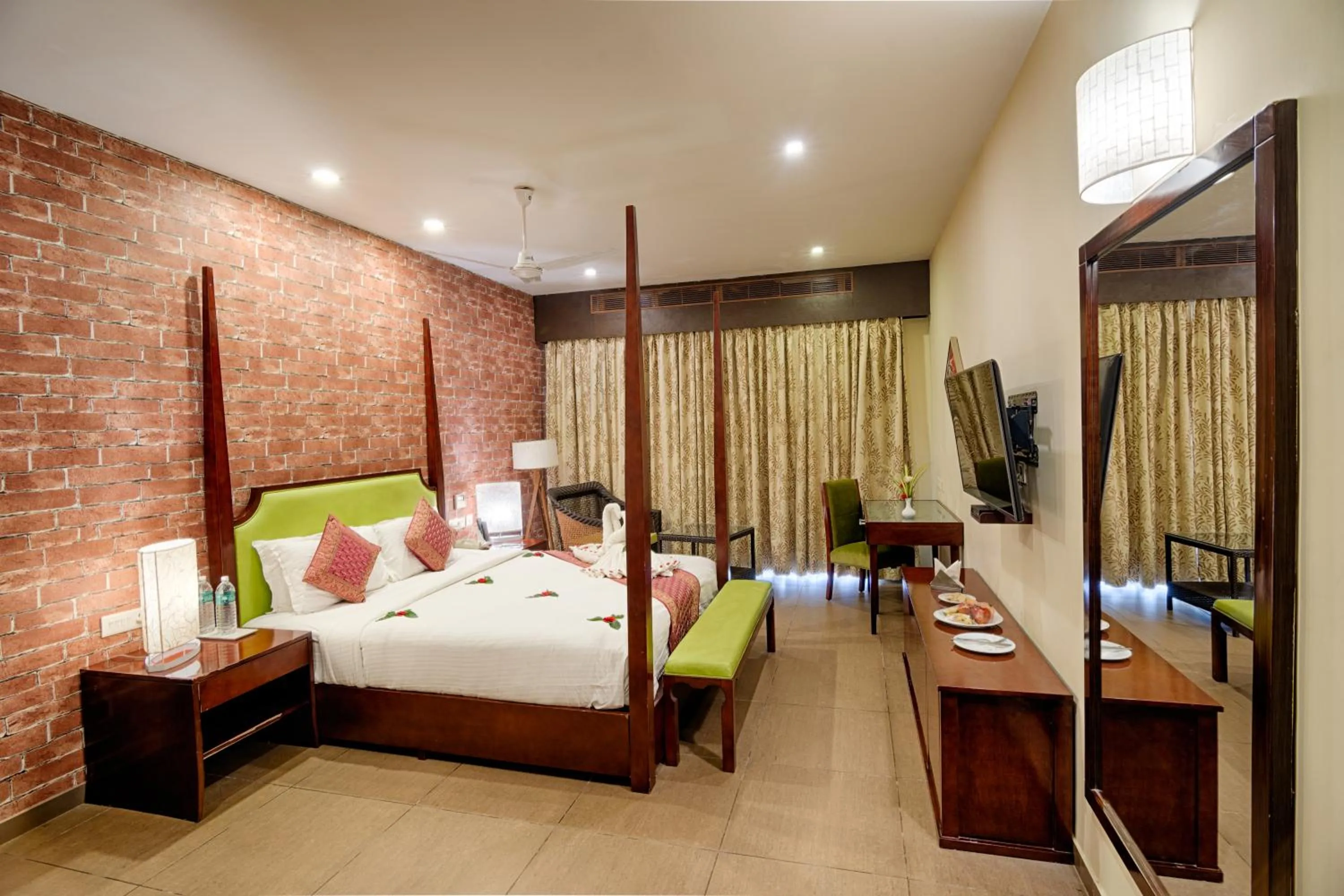 Bed in Grand Serenaa Hotel & Resorts, Auroville