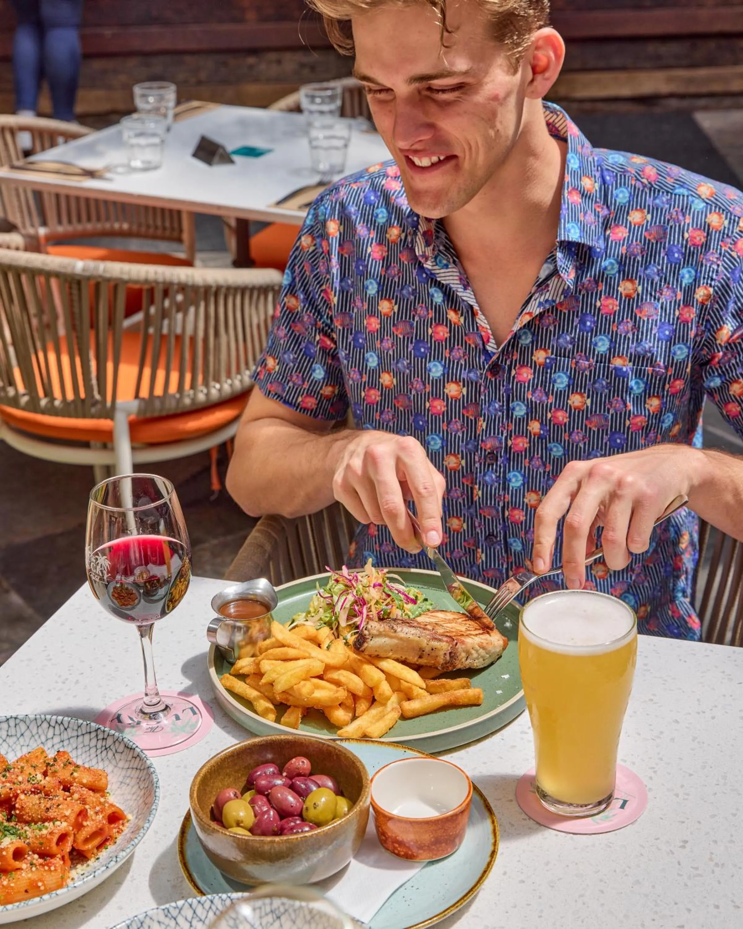 People in The Lucky Hotel