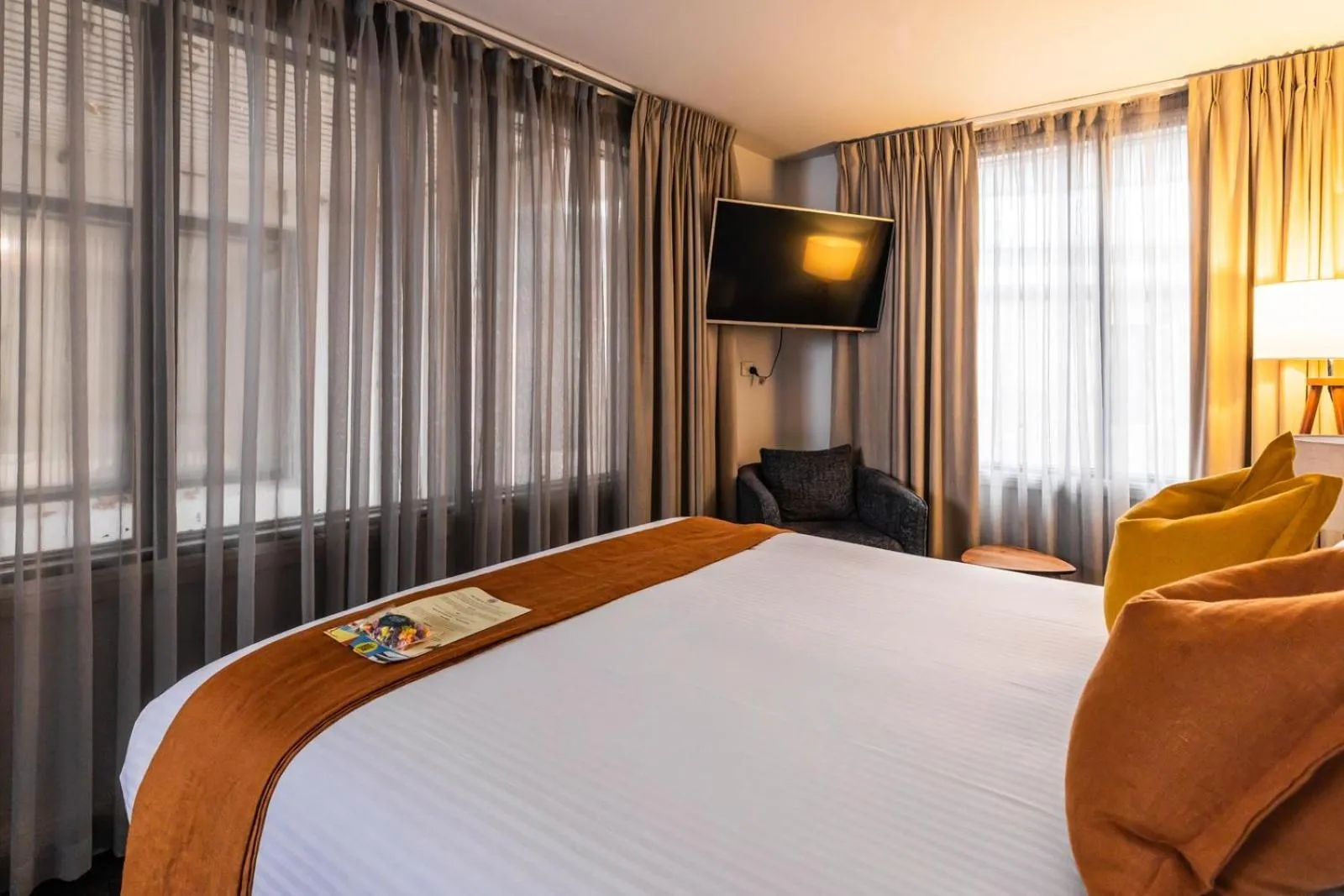 Bed in The Lucky Hotel