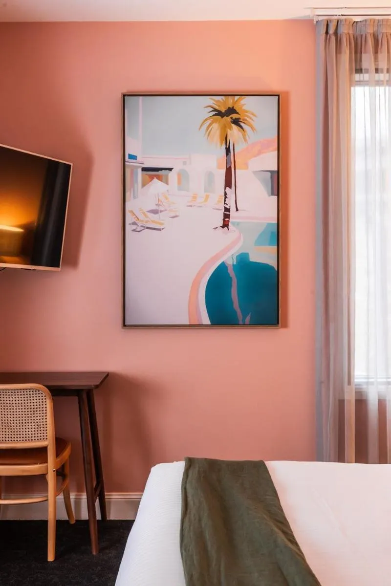 Decorative detail, Bed in The Lucky Hotel