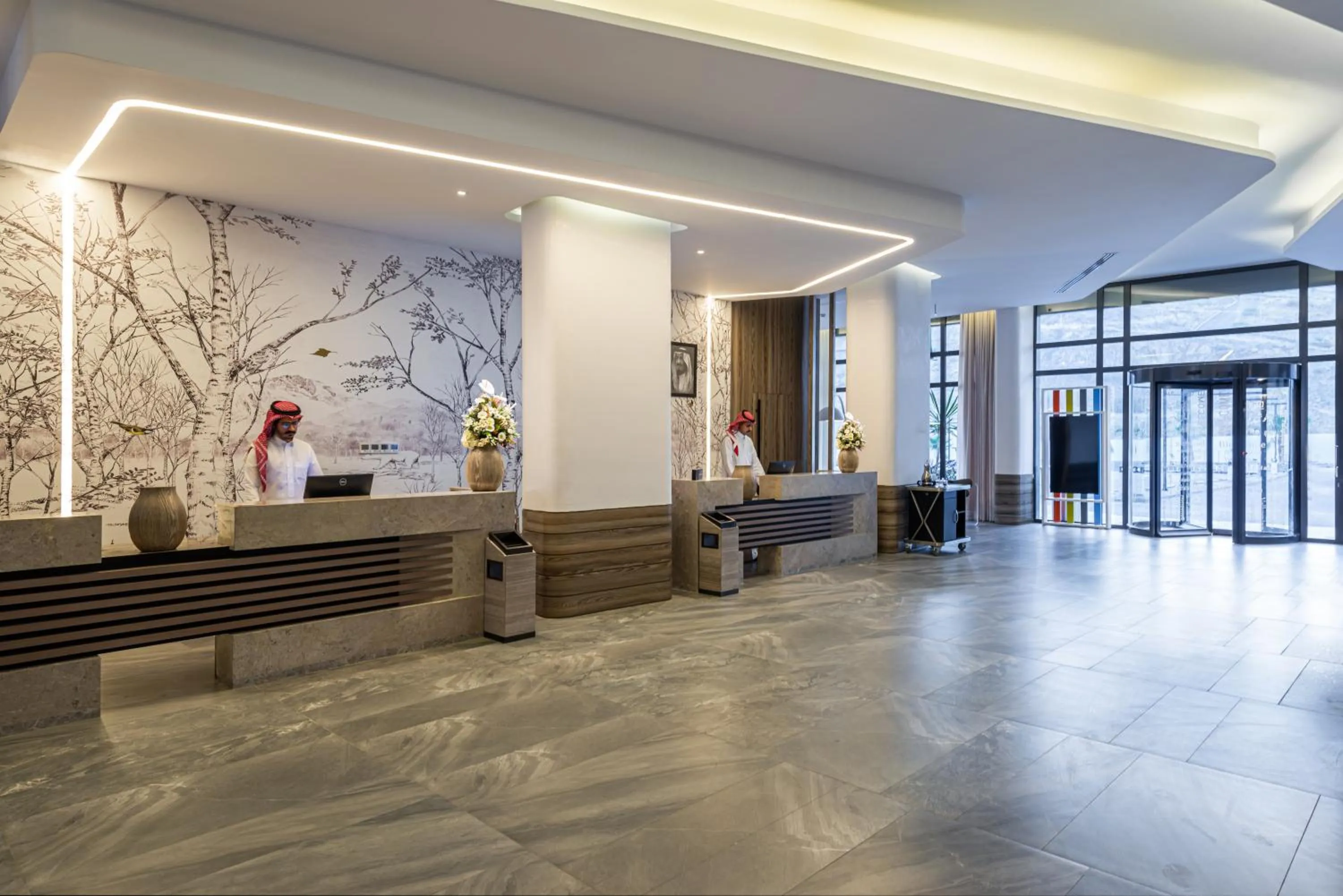 Lobby or reception in Ewaa Express Hotel - Abha