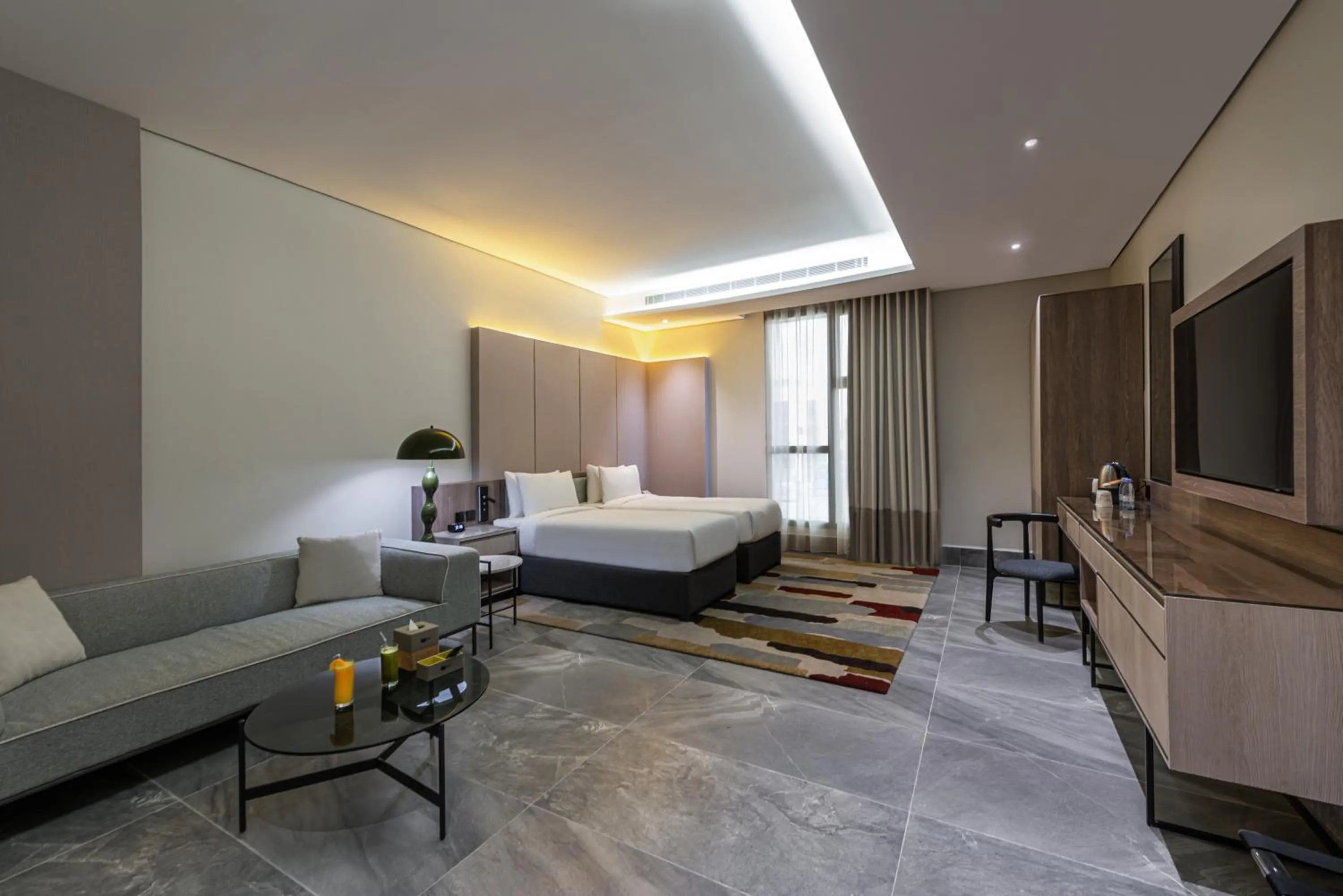 TV and multimedia, Bed in Ewaa Express Hotel - Abha