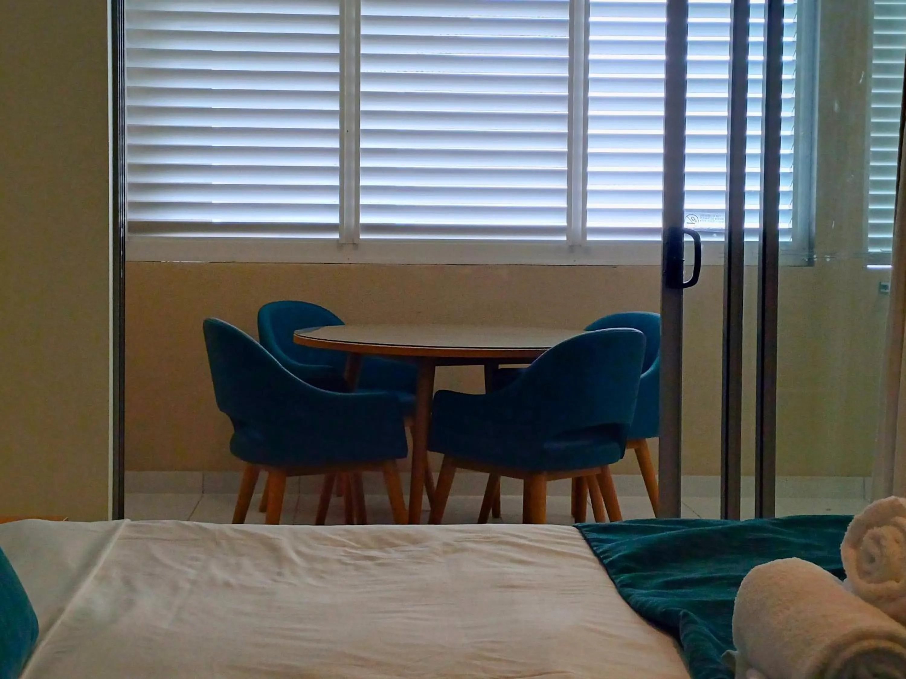 Balcony/Terrace, Bed in 1770 Lagoons Central Apartment Resort Official